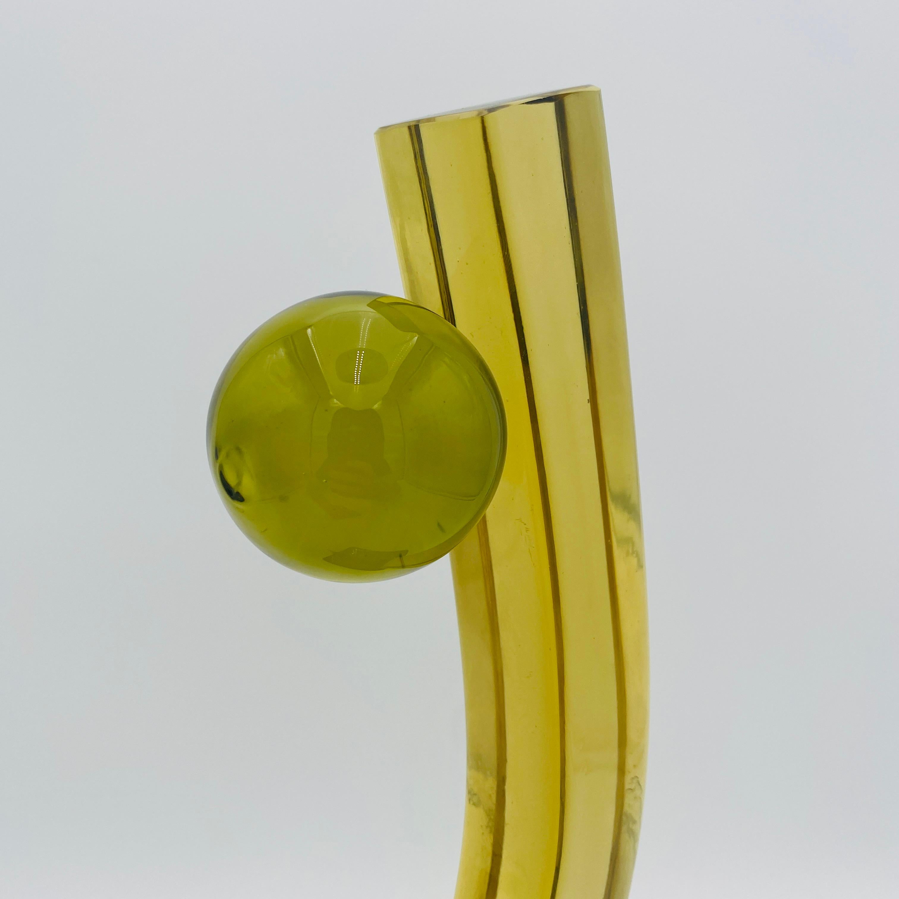 Escultura abstracta de cristal italiano de mediados de siglo en venta 2