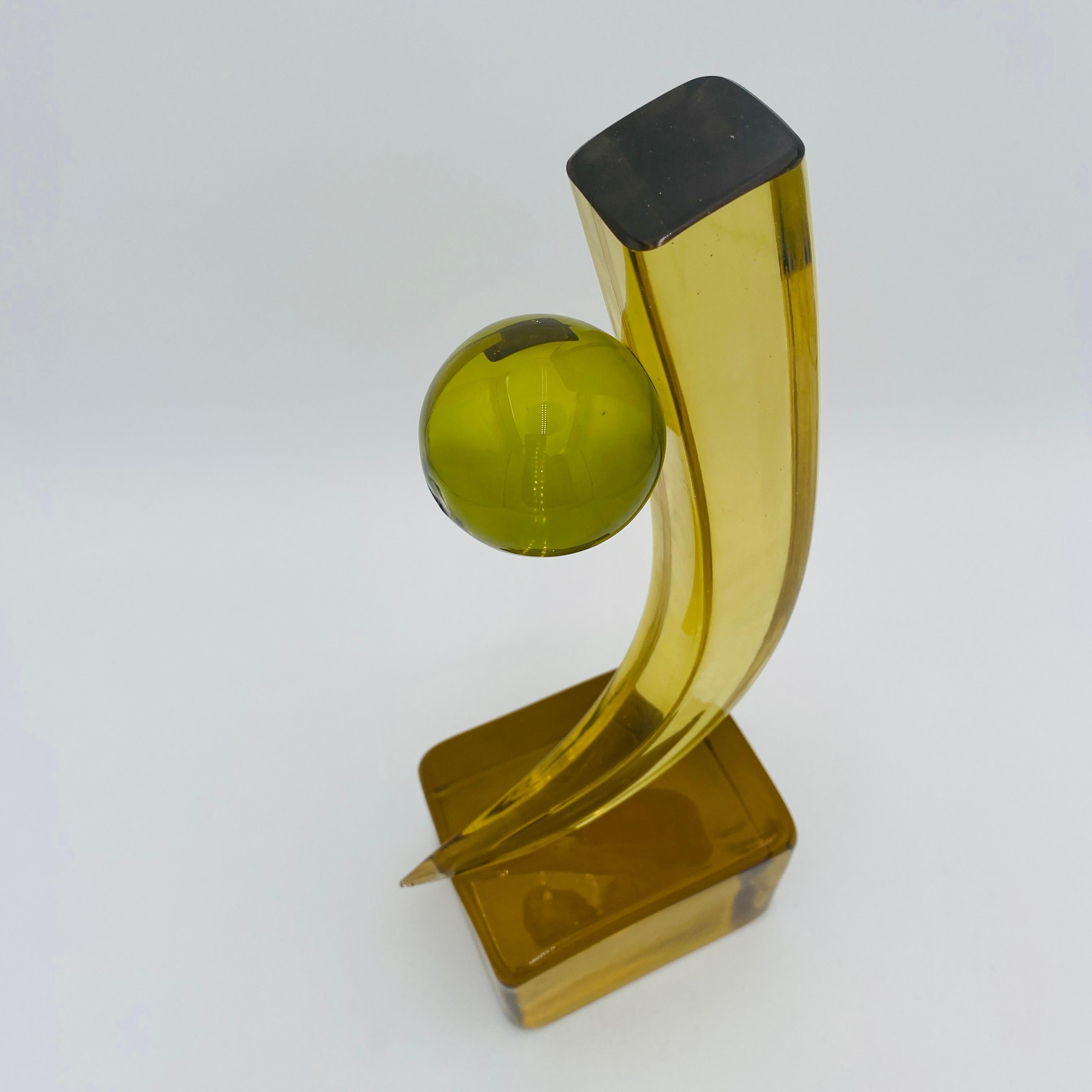 Escultura abstracta de cristal italiano de mediados de siglo en venta 4