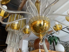 Mid Century Italian Glass Chandelier