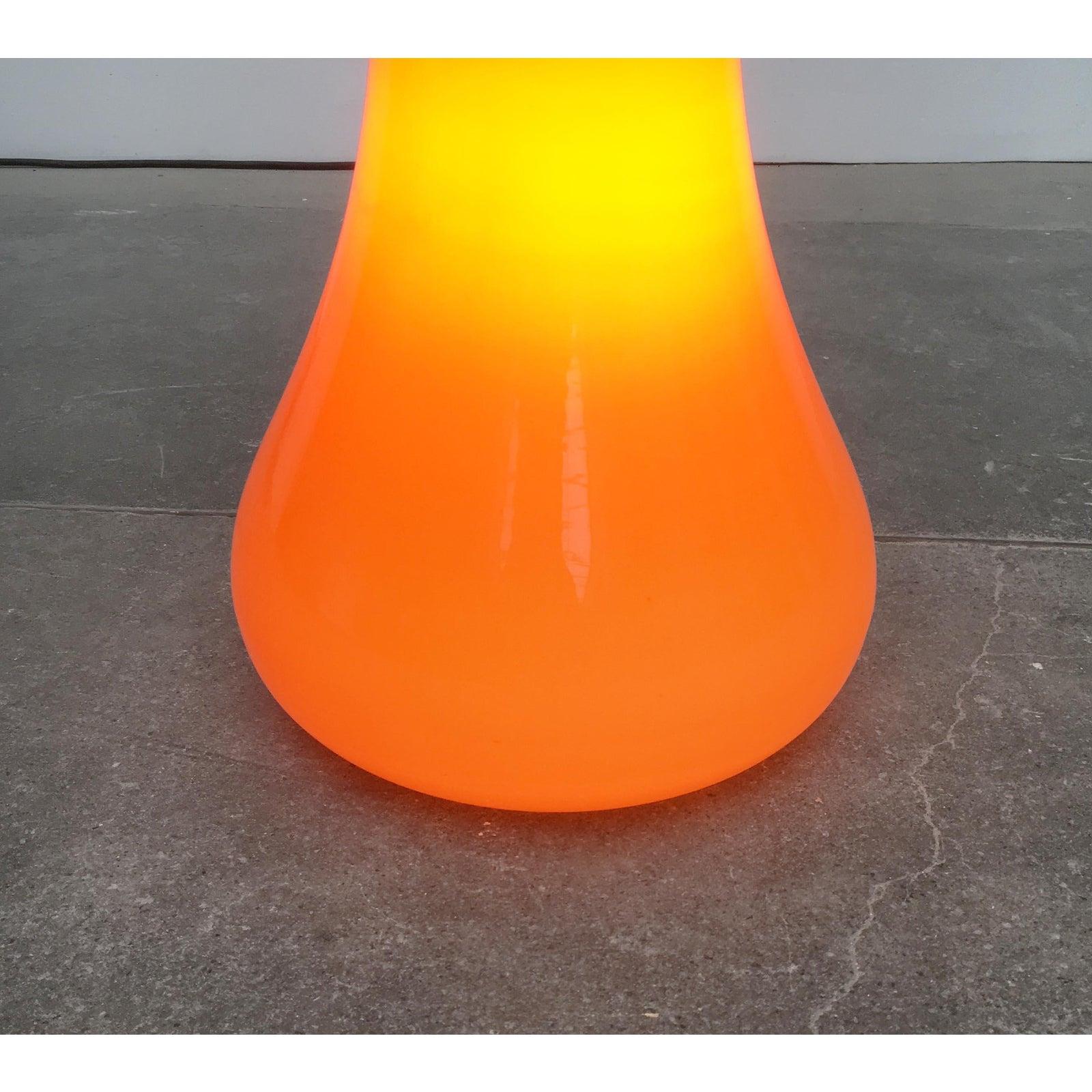 Lampada da terra in vetro italiana di metà secolo di Carlo Nason per Mazzega, anni '60 in vendita 4