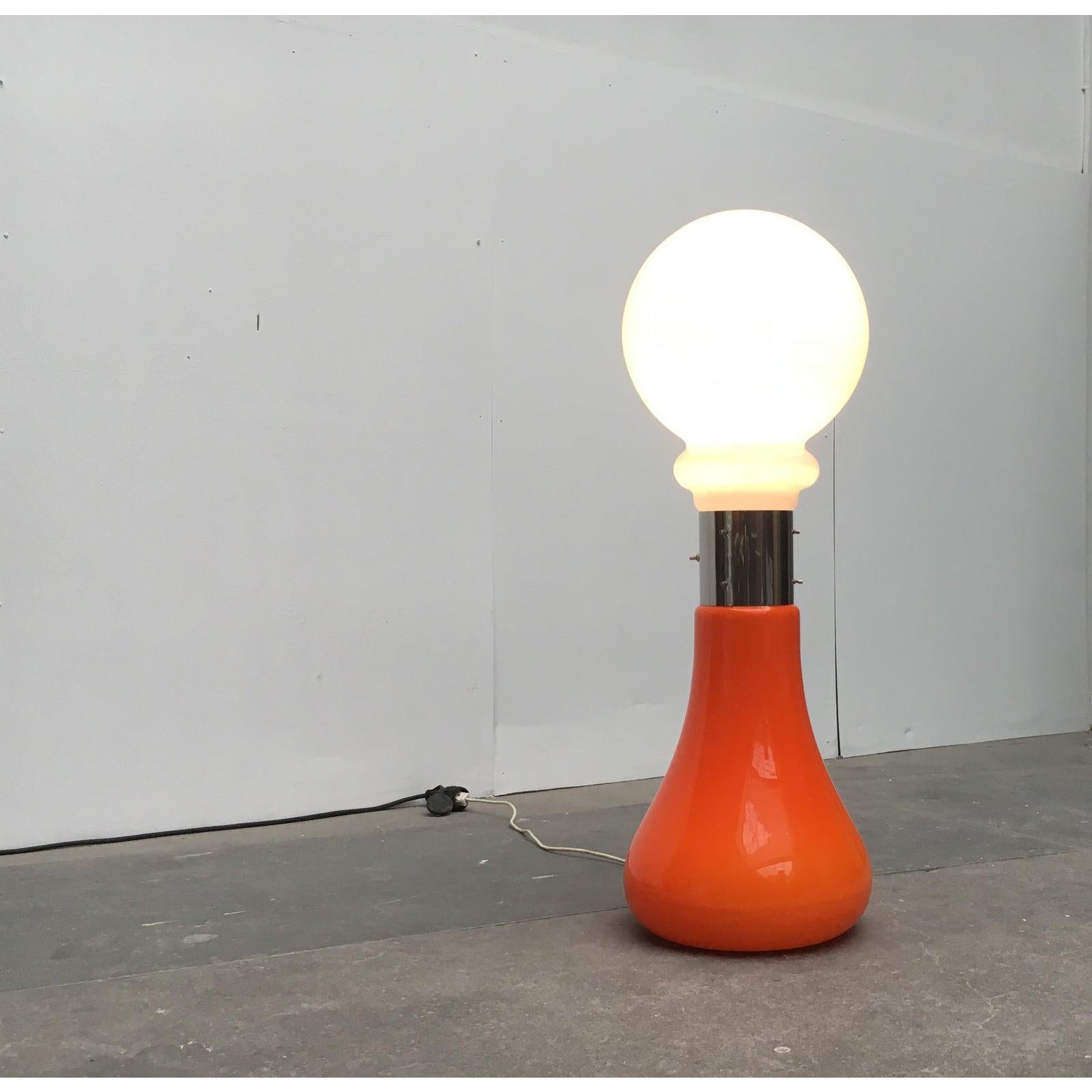 Lampada da terra in vetro italiana di metà secolo di Carlo Nason per Mazzega, anni '60 in vendita 5