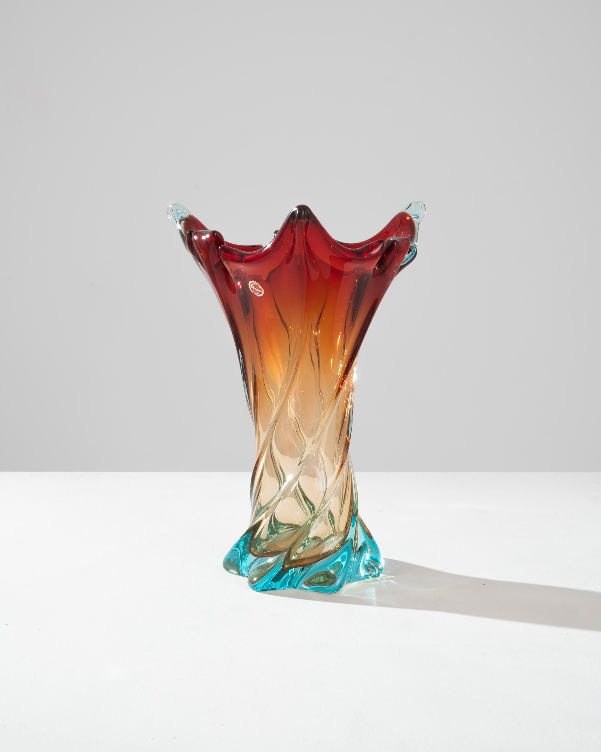 Mid-Century Modern Mid Century Italian Glass Vase