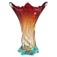 Mid Century Italian Glass Vase