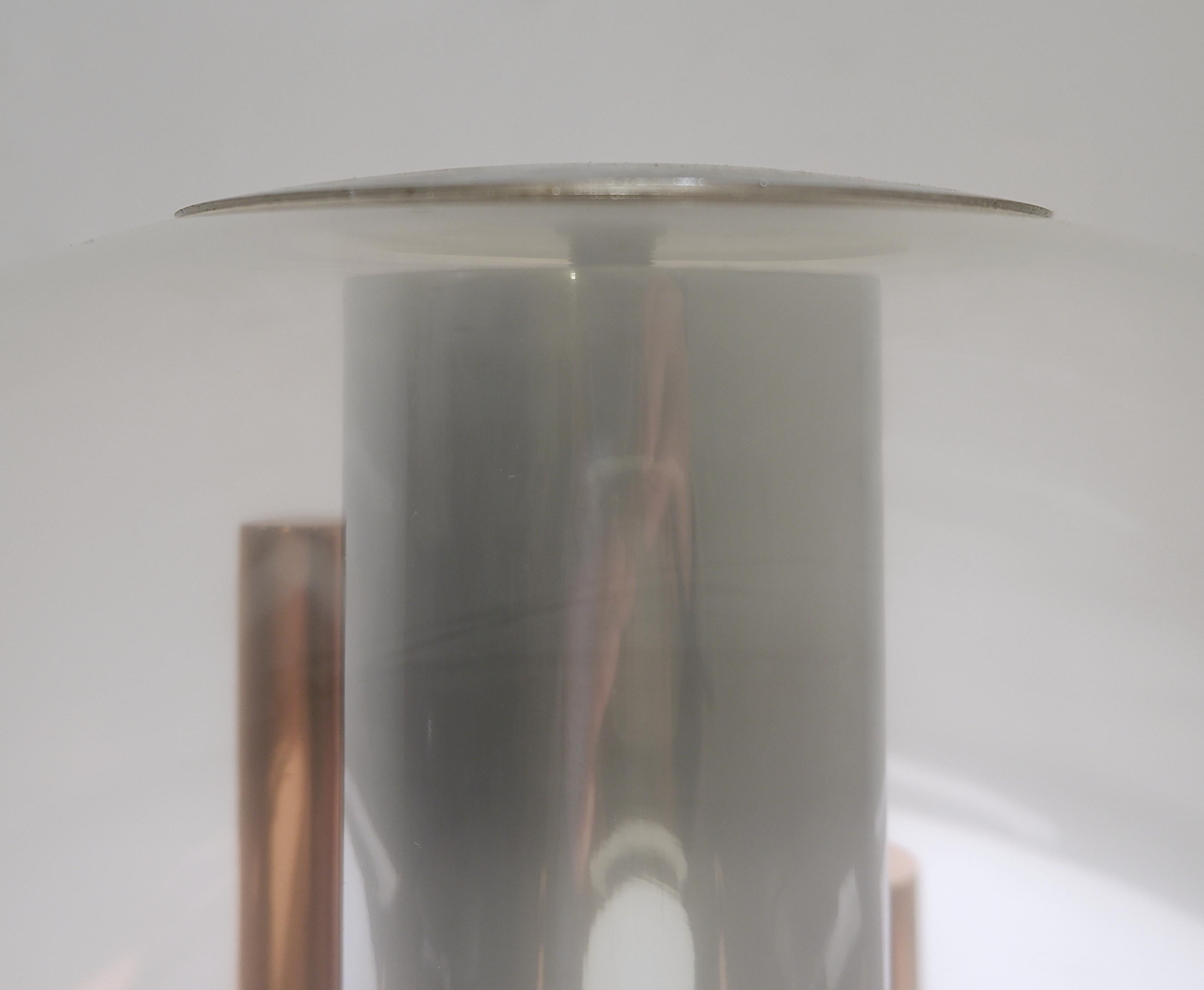 Mid-Century Modern Lampe de table à globe italienne du milieu du siècle dernier par Angelo Brotto - Murano années 1960 en vente