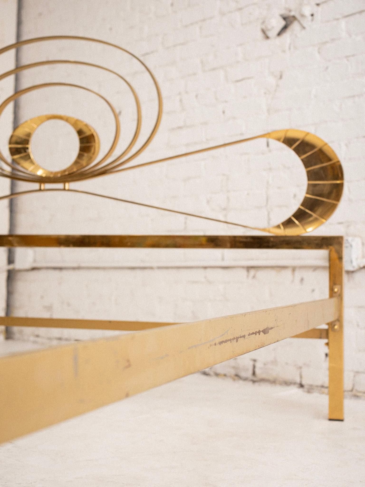Mid Century Italian Gold Bed Frame For Sale 4
