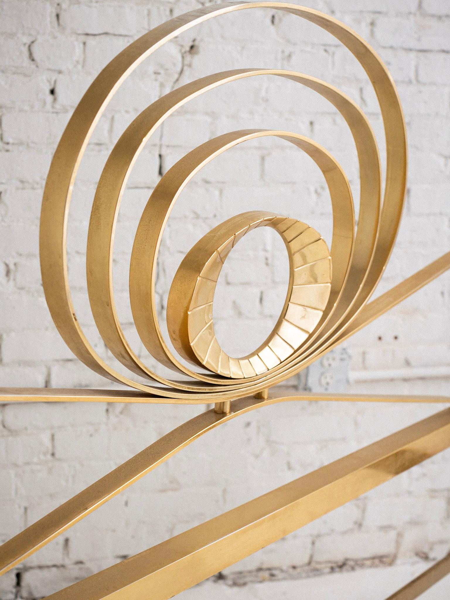 Mid Century Italian Gold Bed Frame For Sale 2