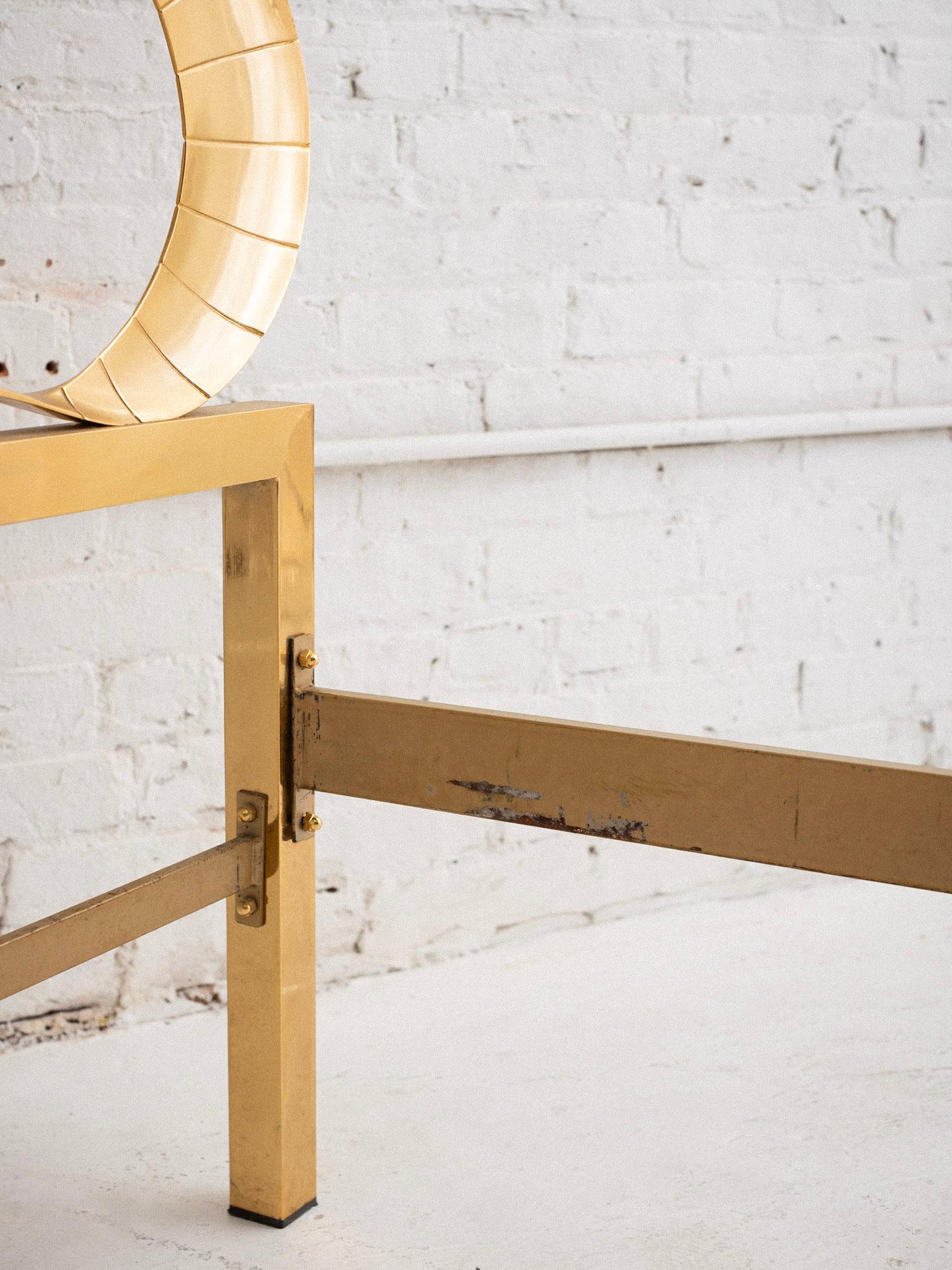 Mid Century Italian Gold Bed Frame For Sale 3