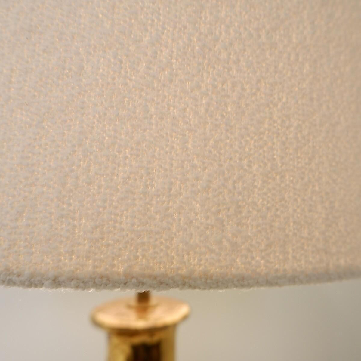 Mid-Century Italian Gold ceramic Table Lamp - 1970s For Sale 6