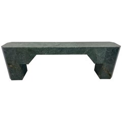 Mid-Century Italian Green Marble Console Table, 1970s