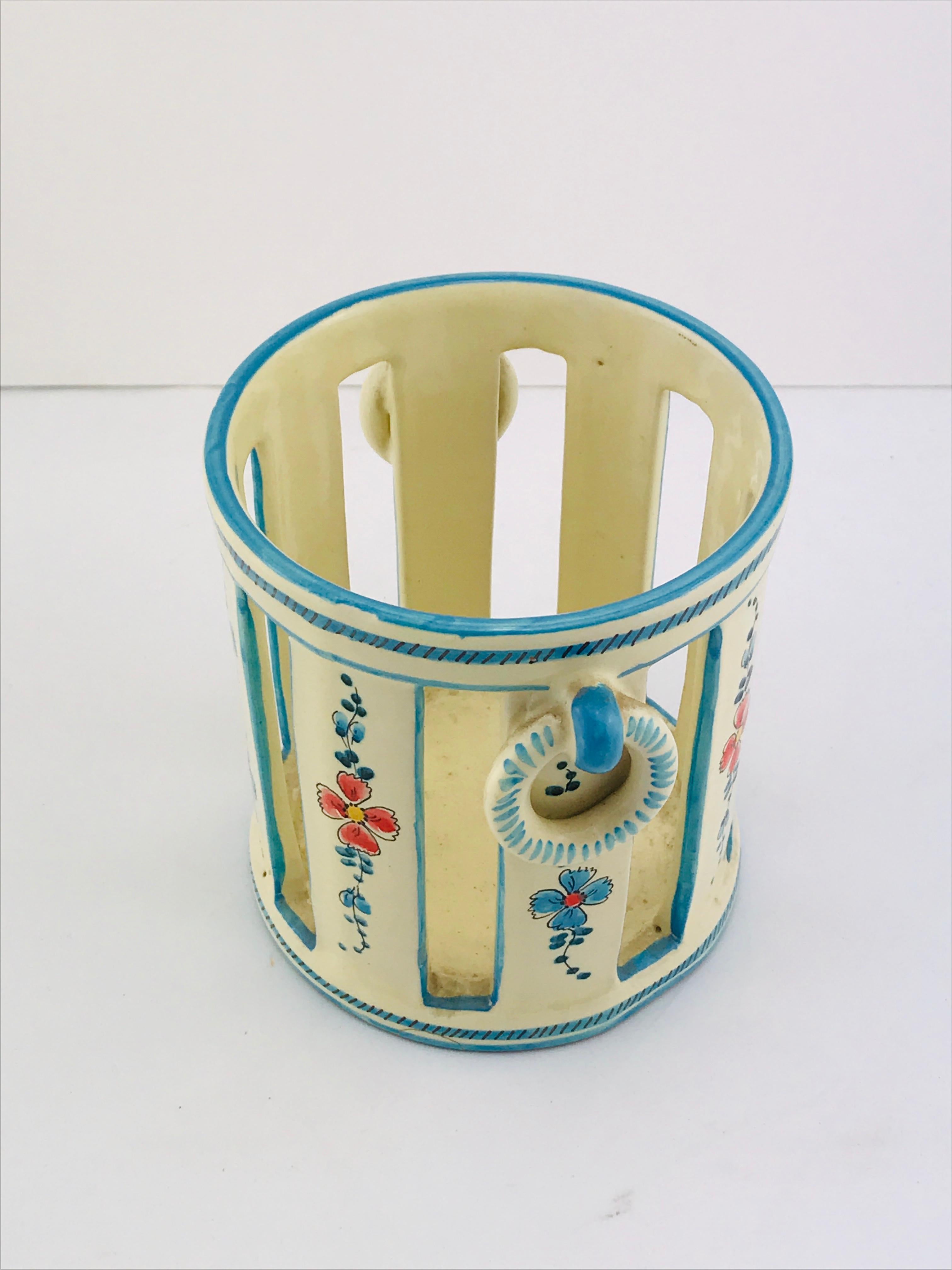 Midcentury Italian Gualdo Deruta White Ceramic Vase, 1950s 5