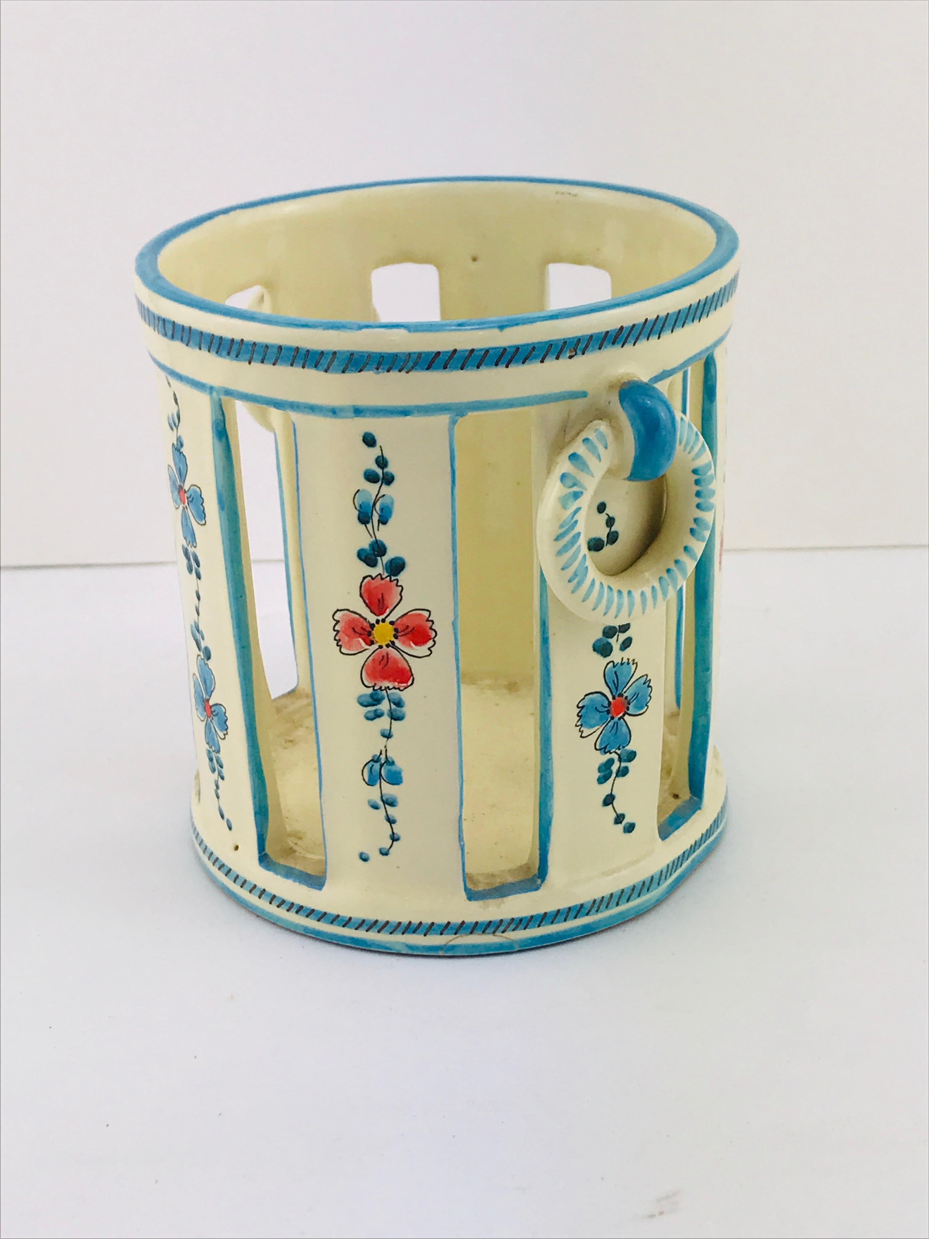 Midcentury Italian Gualdo Deruta White Ceramic Vase, 1950s In Good Condition In Byron Bay, NSW