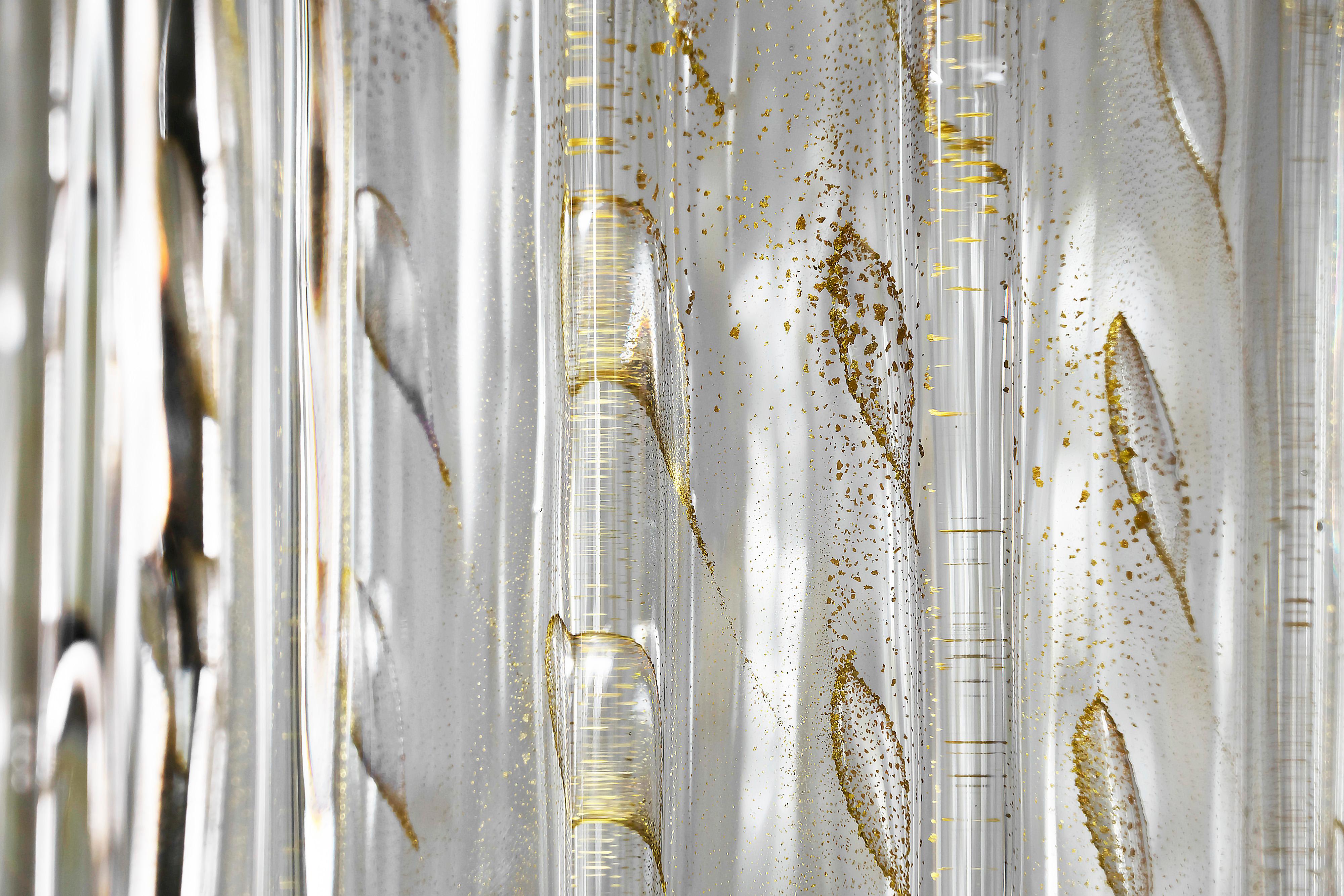 Jarrón italiano de mediados de siglo de cristal de Murano hecho a mano Moderno de mediados de siglo en venta