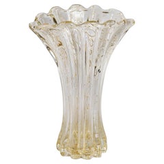 Mid-Century Italian Handmade Murano Glass Vase