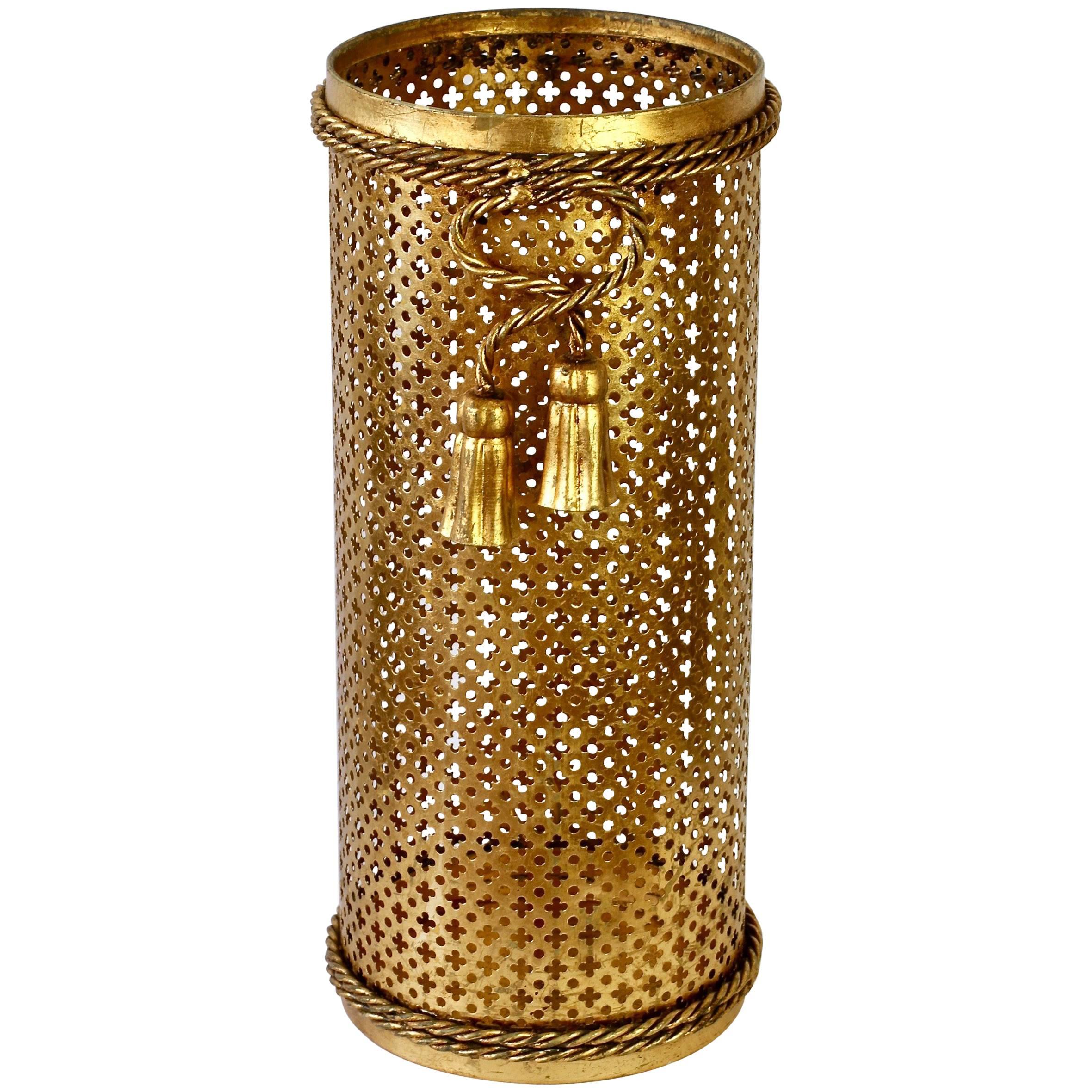 Gold Umbrella Stand 33 For Sale on 1stDibs