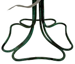 Lampe à poser du milieu du siècle, Hollywood Regency, Tole Grape Vine / Leaf