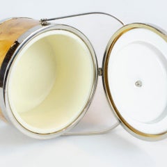 Mid-century Italian ice bucket in the style of Milo Baughman