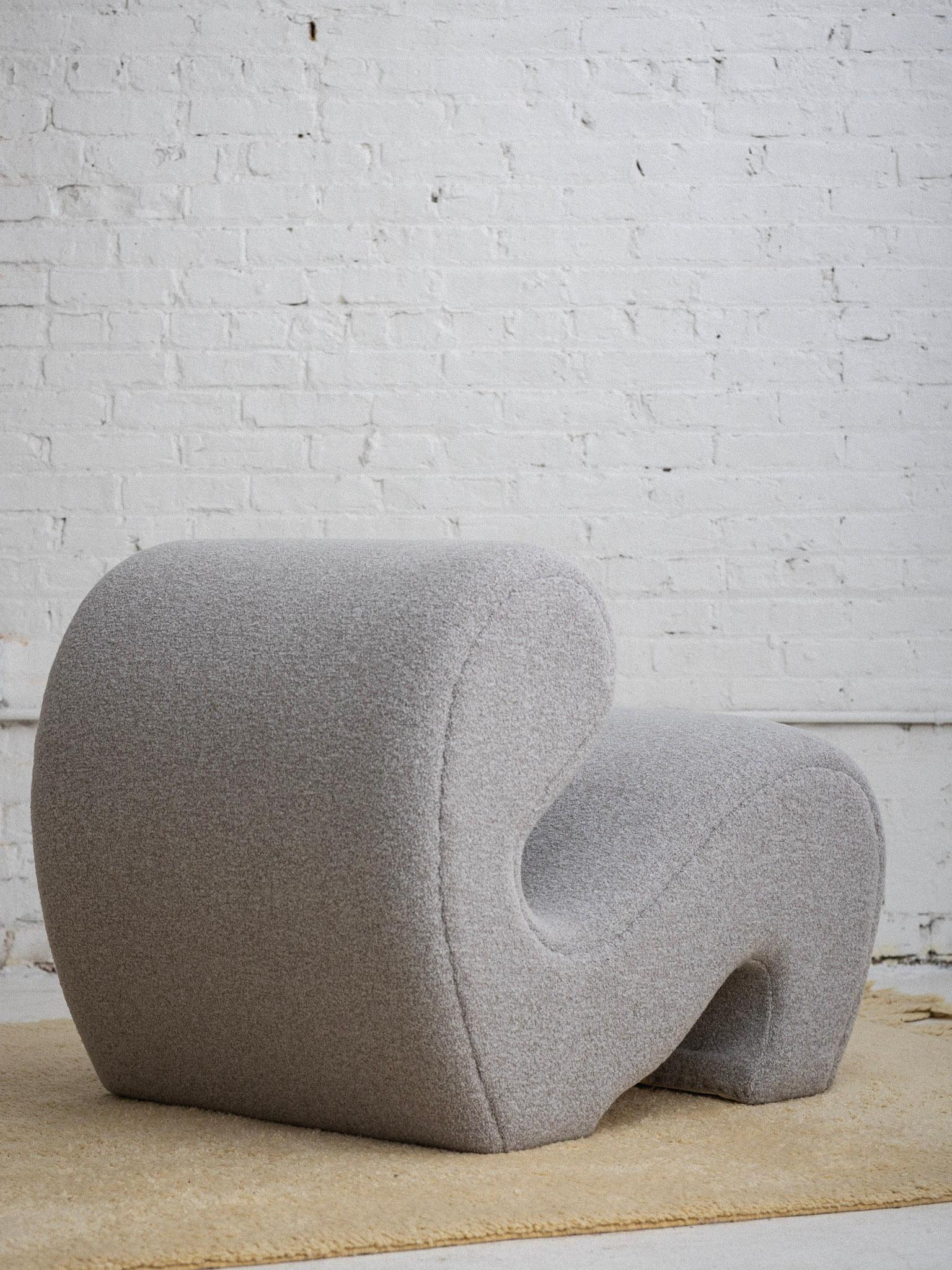 Sedia Occasionale Serpentina di ispirazione italiana del Mid Century in vendita 5