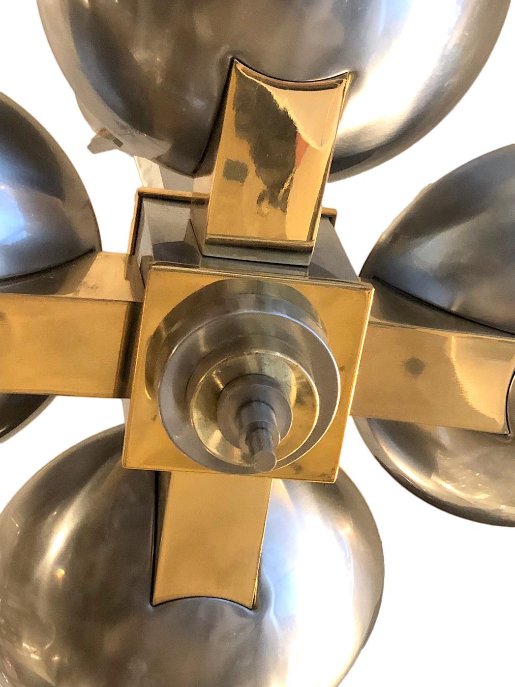 Midcentury Italian Light Fixture In Good Condition For Sale In New York, NY