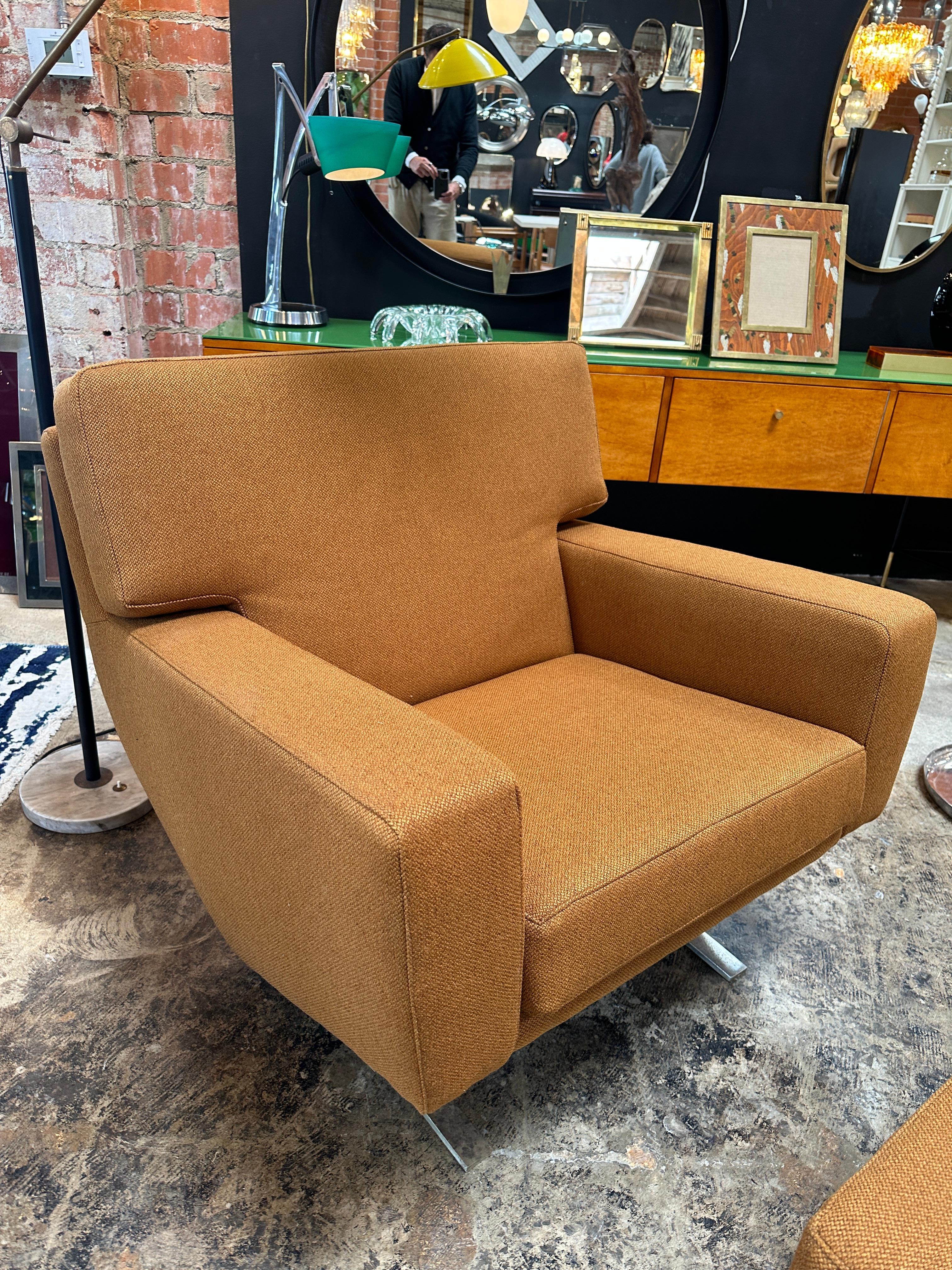 Mid-20th Century Midcentury Italian Lounge Chair by Franco Campo for F.Lli Saporiti, 1960s For Sale