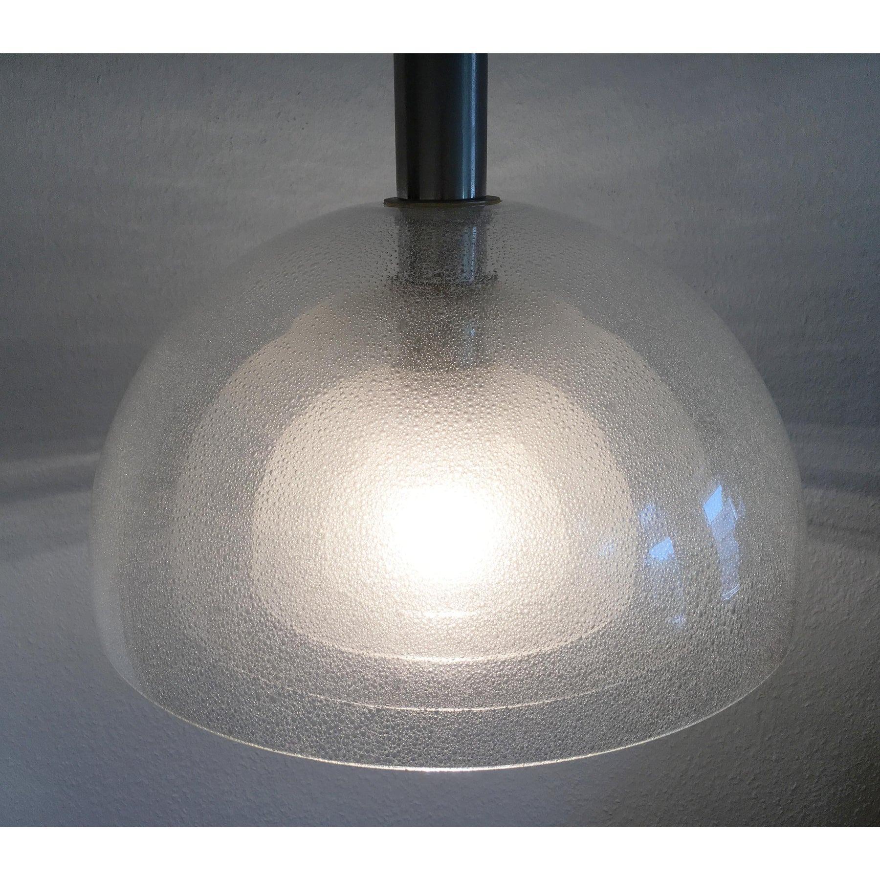 Mid-Century Modern Mid-Century Italian LT 338 Glass Pendant Lamp by Carlo Nason for Mazzega For Sale