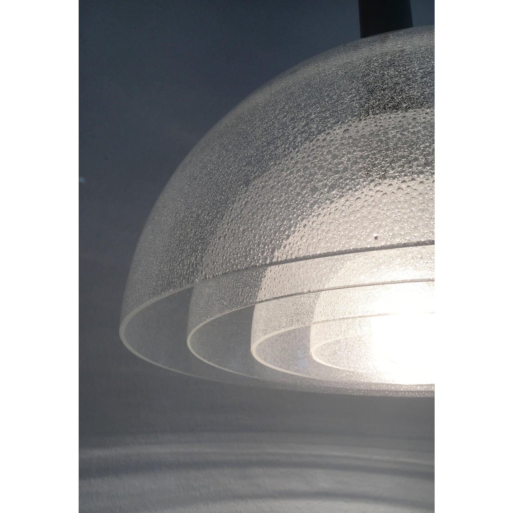 Metal Mid-Century Italian LT 338 Glass Pendant Lamp by Carlo Nason for Mazzega For Sale