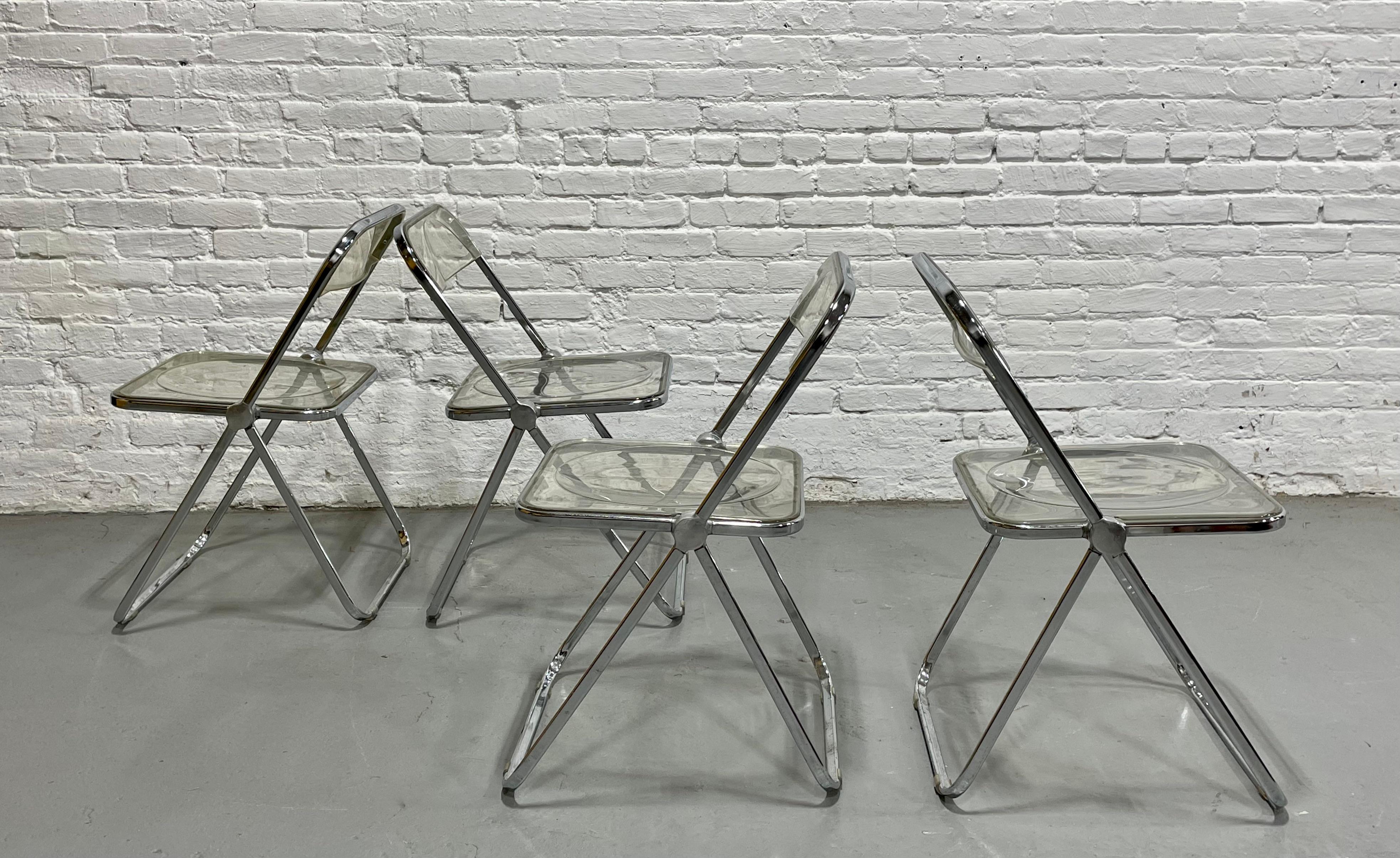 Chaises pliantes « PLIA » italiennes du milieu du siècle Piretti pour Castelli, vers 1970 en vente 5