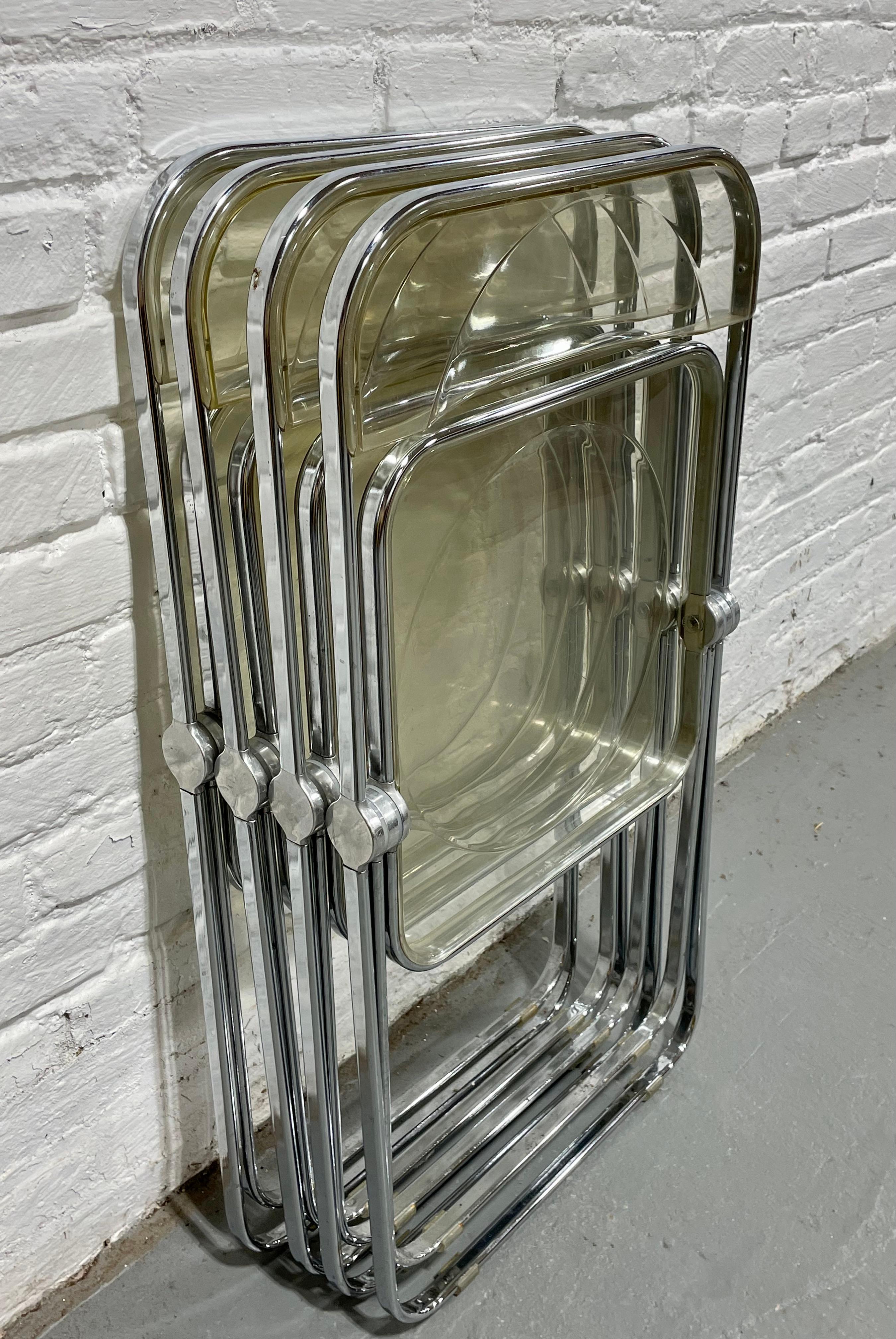Chaises pliantes « PLIA » italiennes du milieu du siècle Piretti pour Castelli, vers 1970 en vente 6