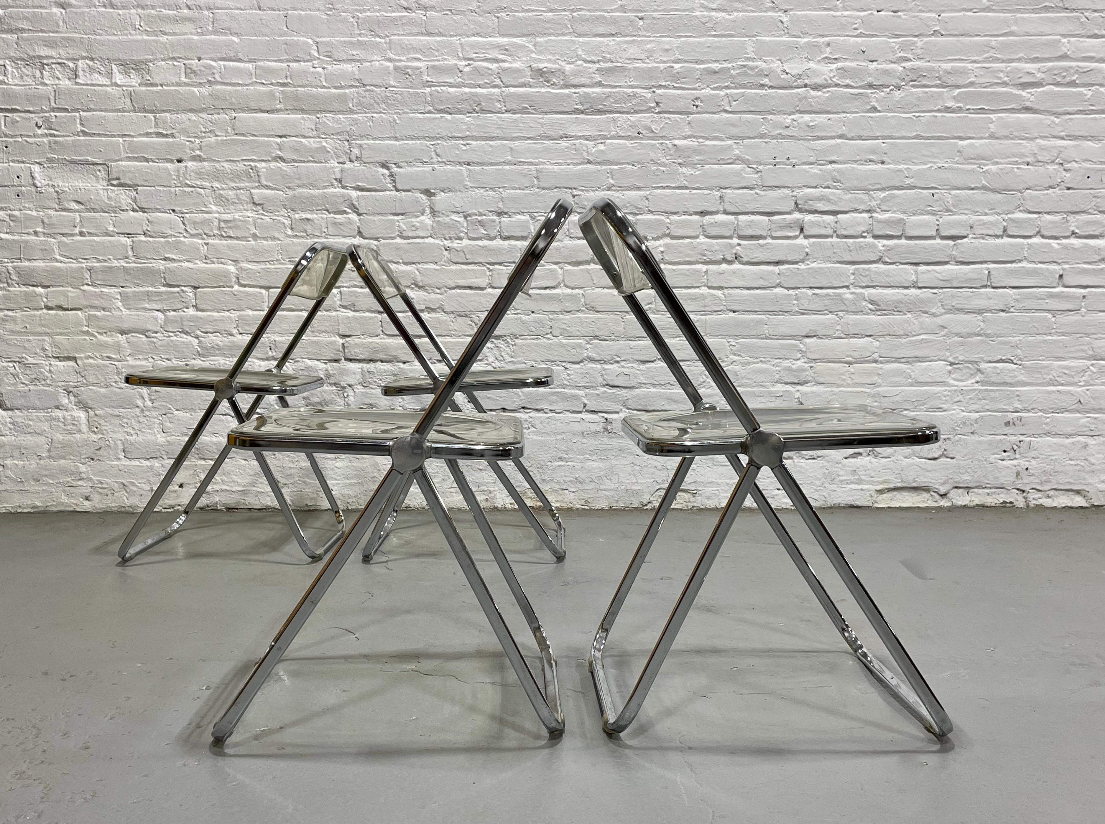Chaises pliantes « PLIA » italiennes du milieu du siècle Piretti pour Castelli, vers 1970 en vente 7