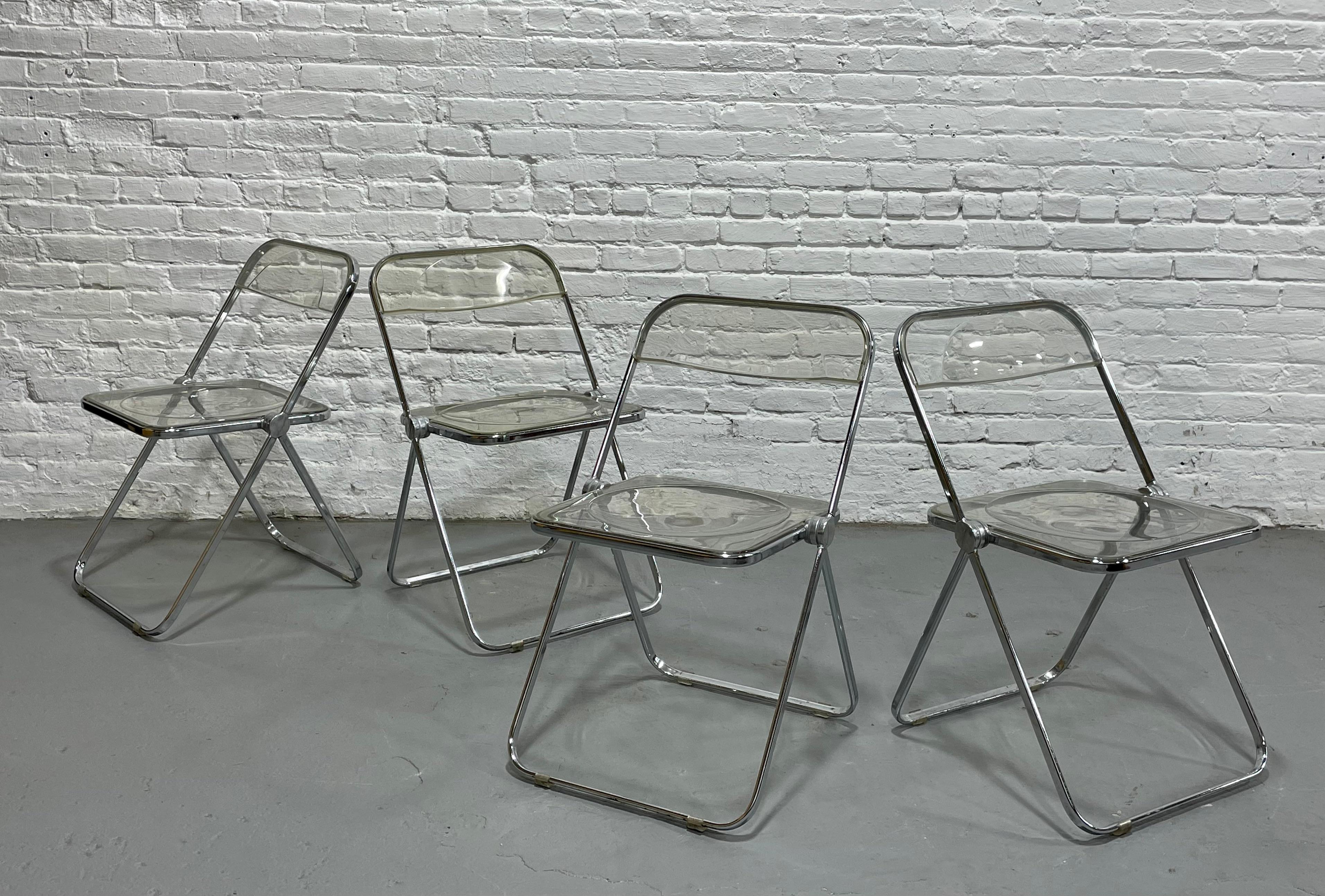 Chaises pliantes « PLIA » italiennes du milieu du siècle Piretti pour Castelli, vers 1970 en vente 8