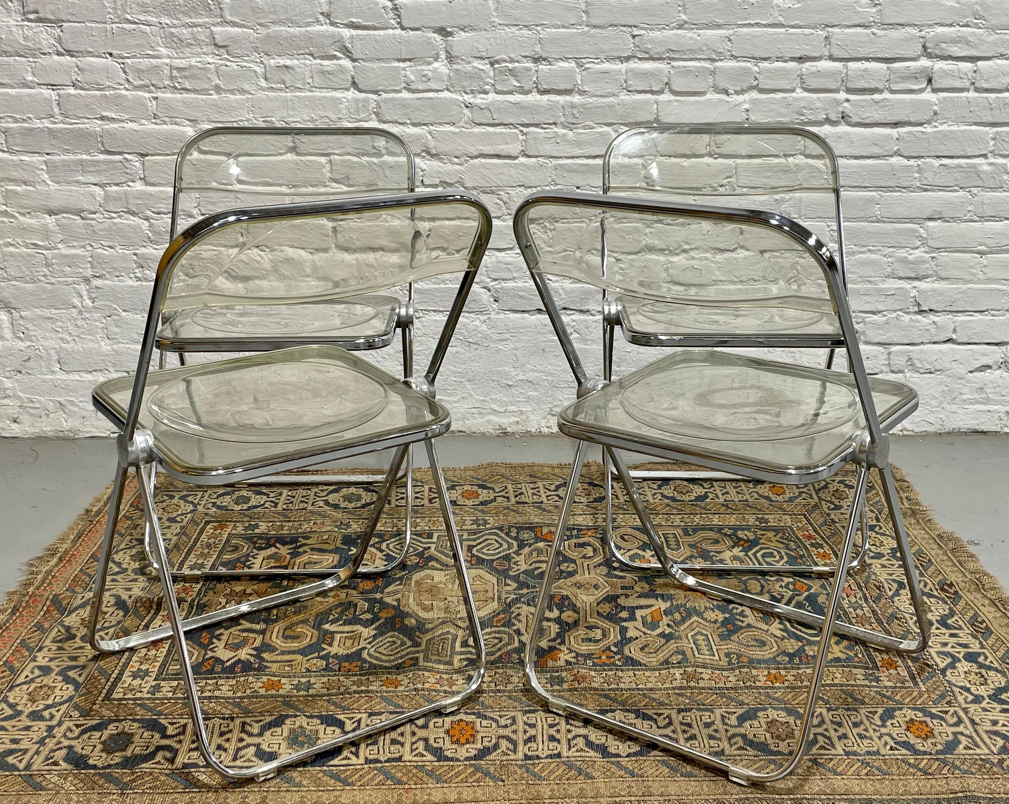 Chaises pliantes « PLIA » italiennes du milieu du siècle Piretti pour Castelli, vers 1970 en vente 3