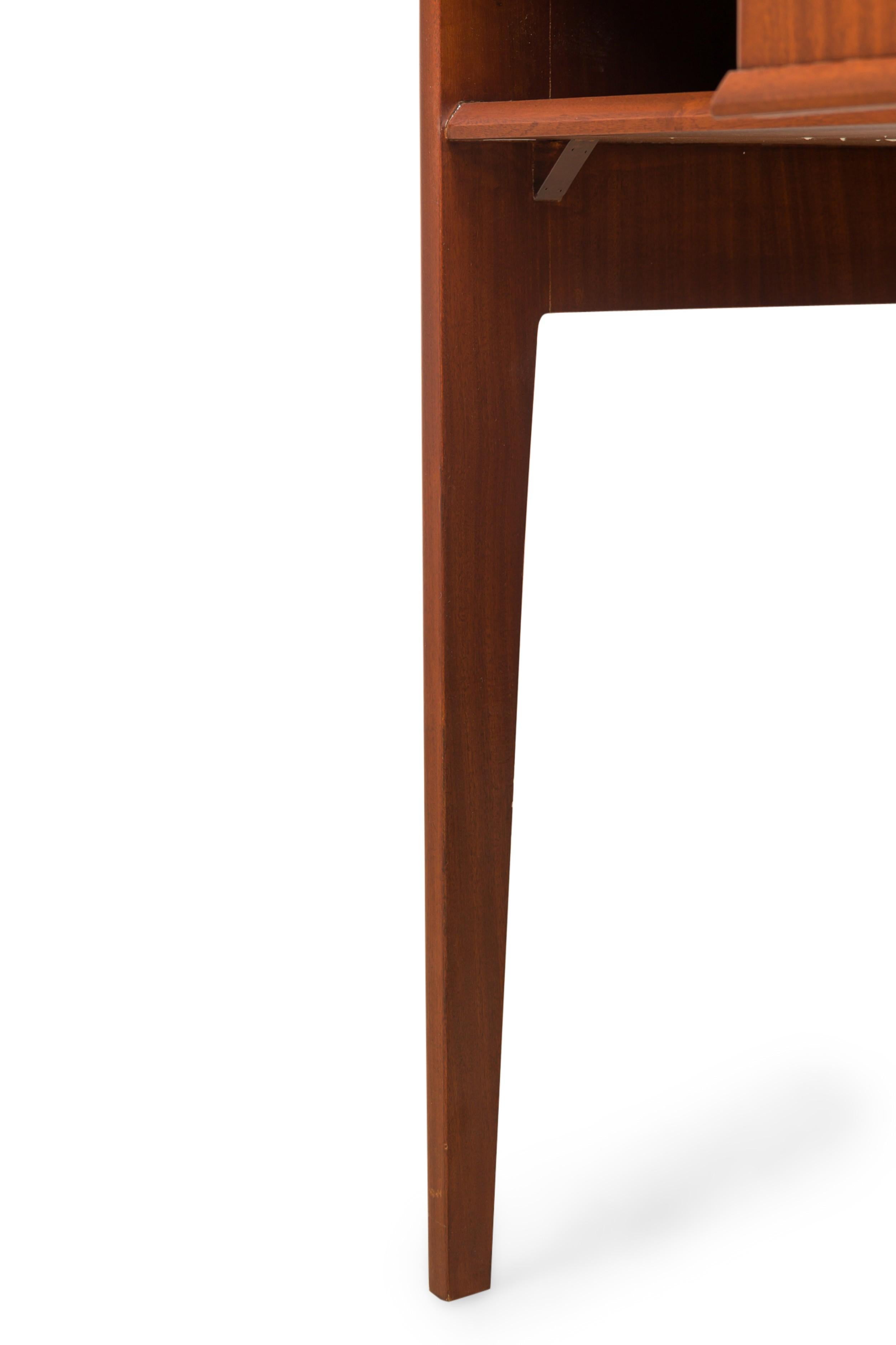 Mid-Century Italian Mahogany and Formica End / Side Tables (Style of Gio Ponti) For Sale 7