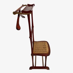 Mid-Century Italian Mahogany Valet Stand by SPQR