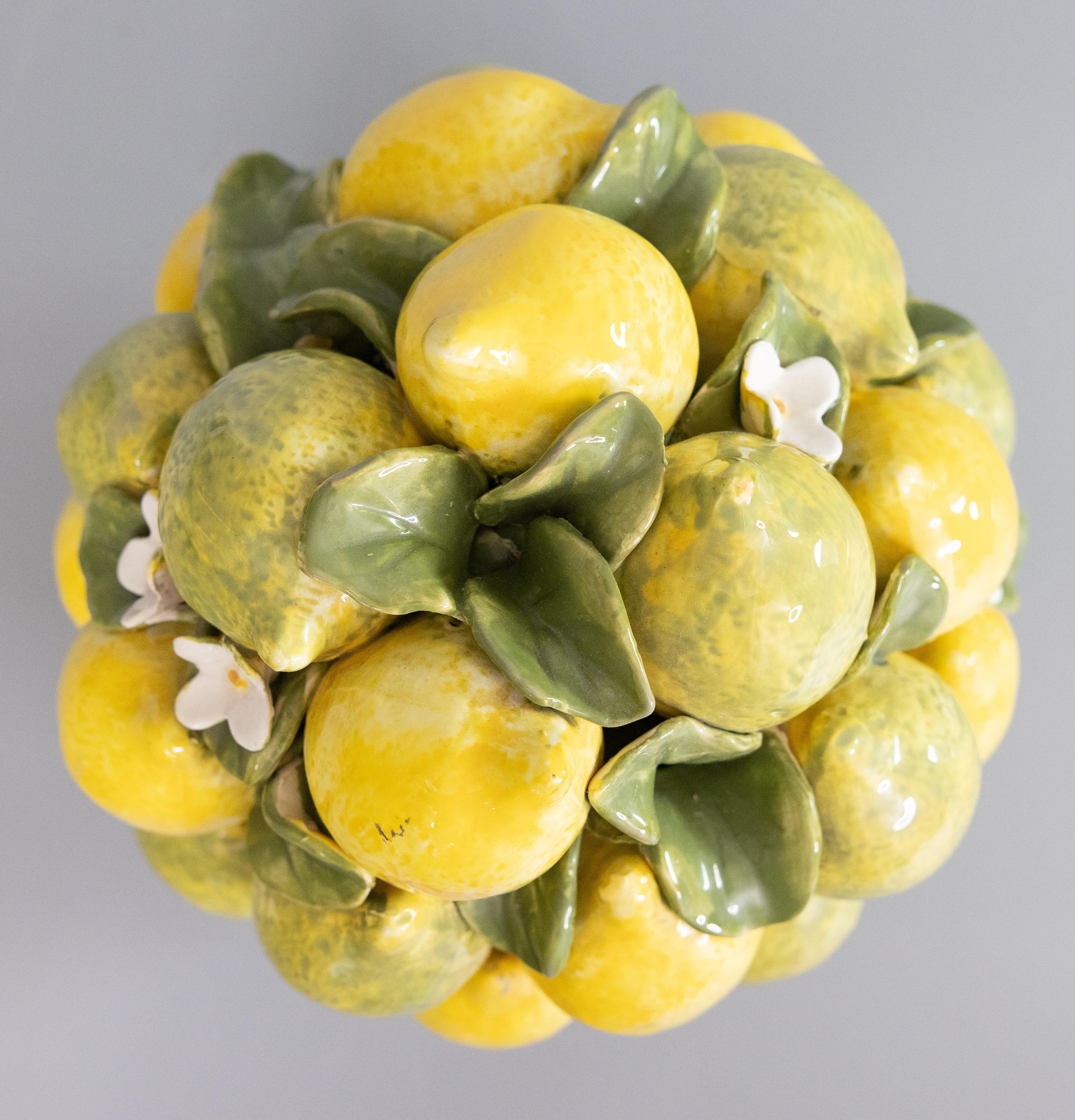 lemon topiary centerpiece