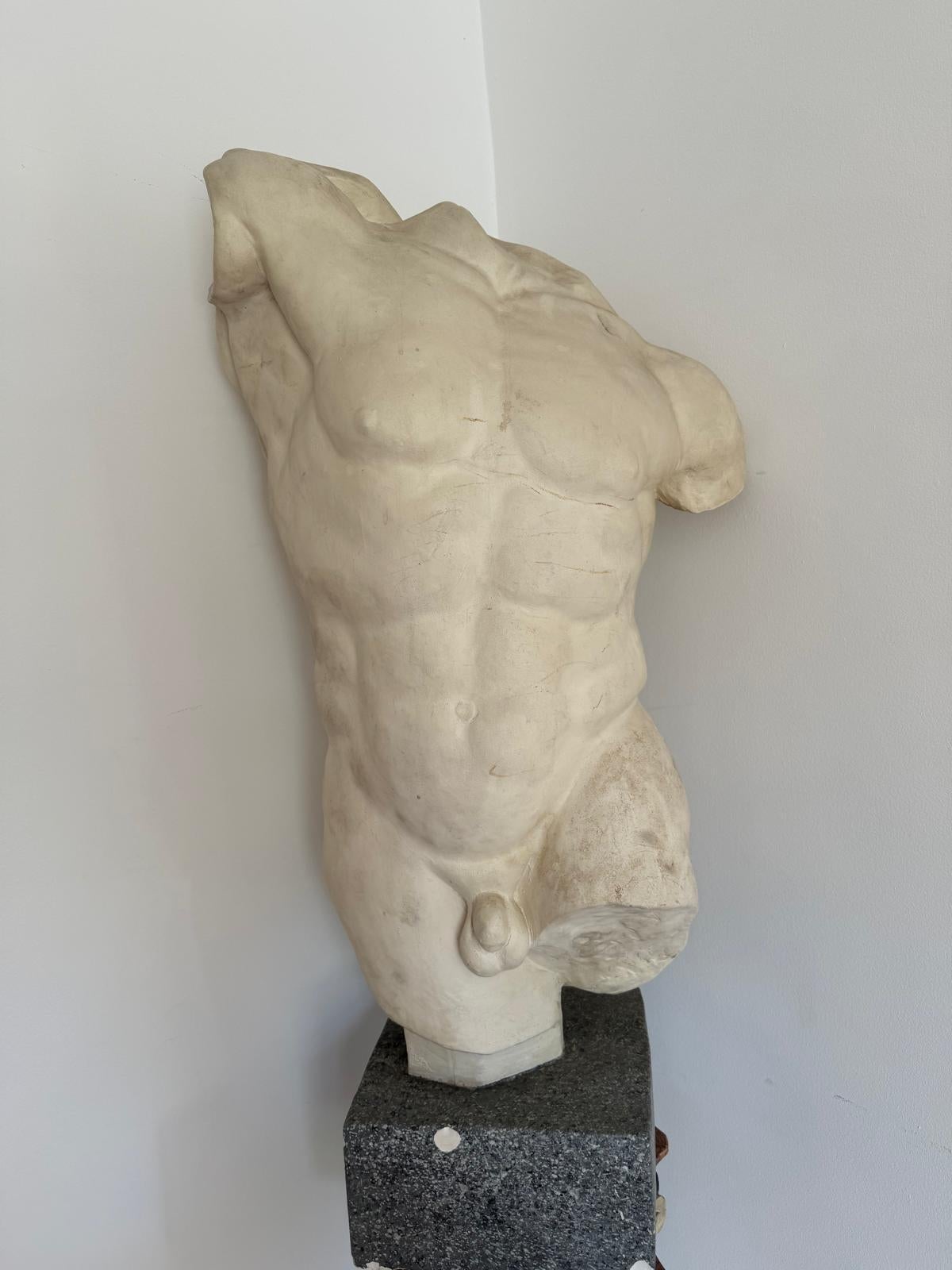 Torso Masculino Italiano De Mitad De Siglo En Composite siglo XX en venta