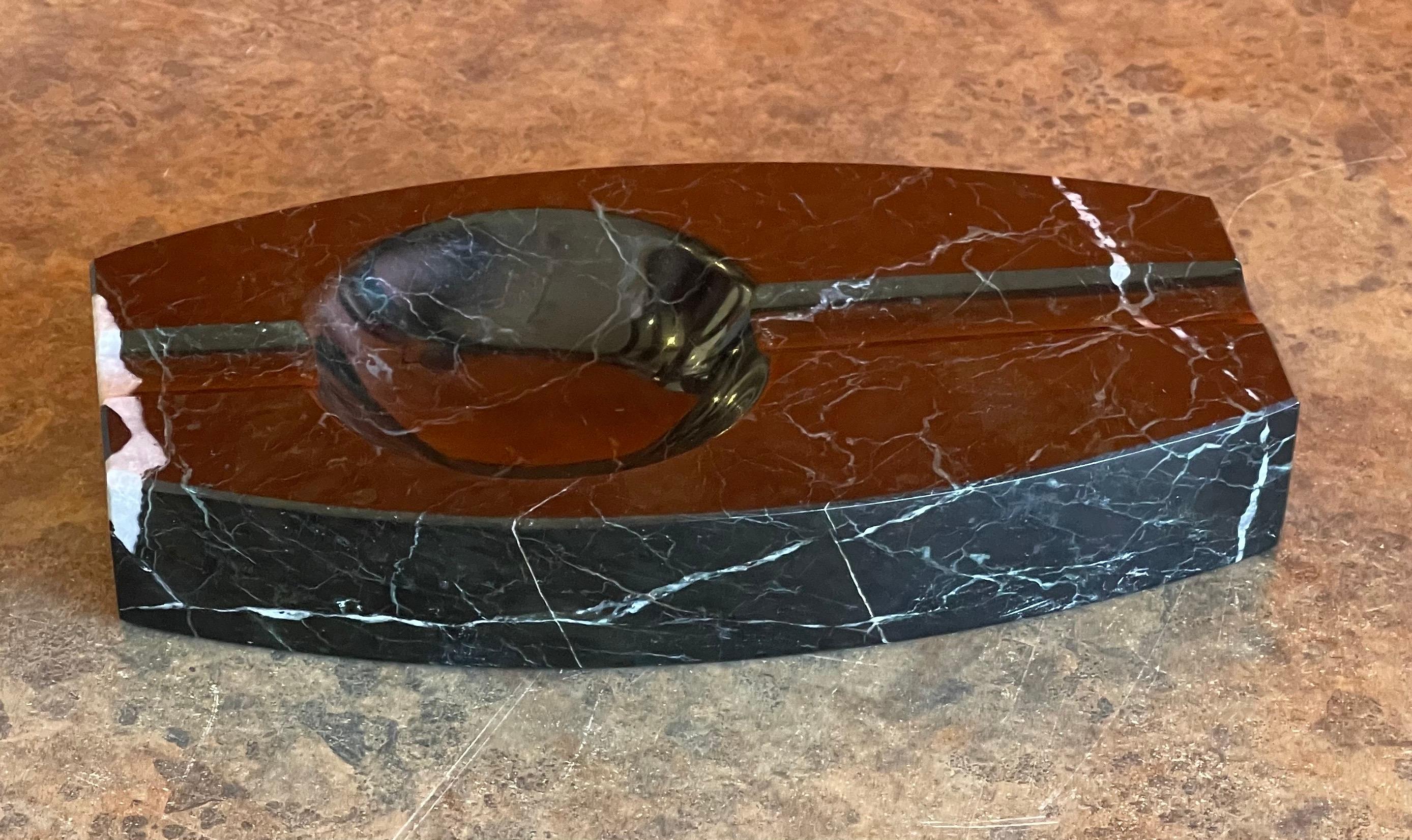 20th Century Mid-Century Italian Marble Cigar Ashtray