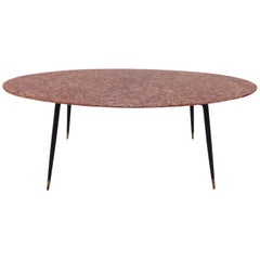 Table basse italienne en marbre du milieu du siècle dernier, années 1950