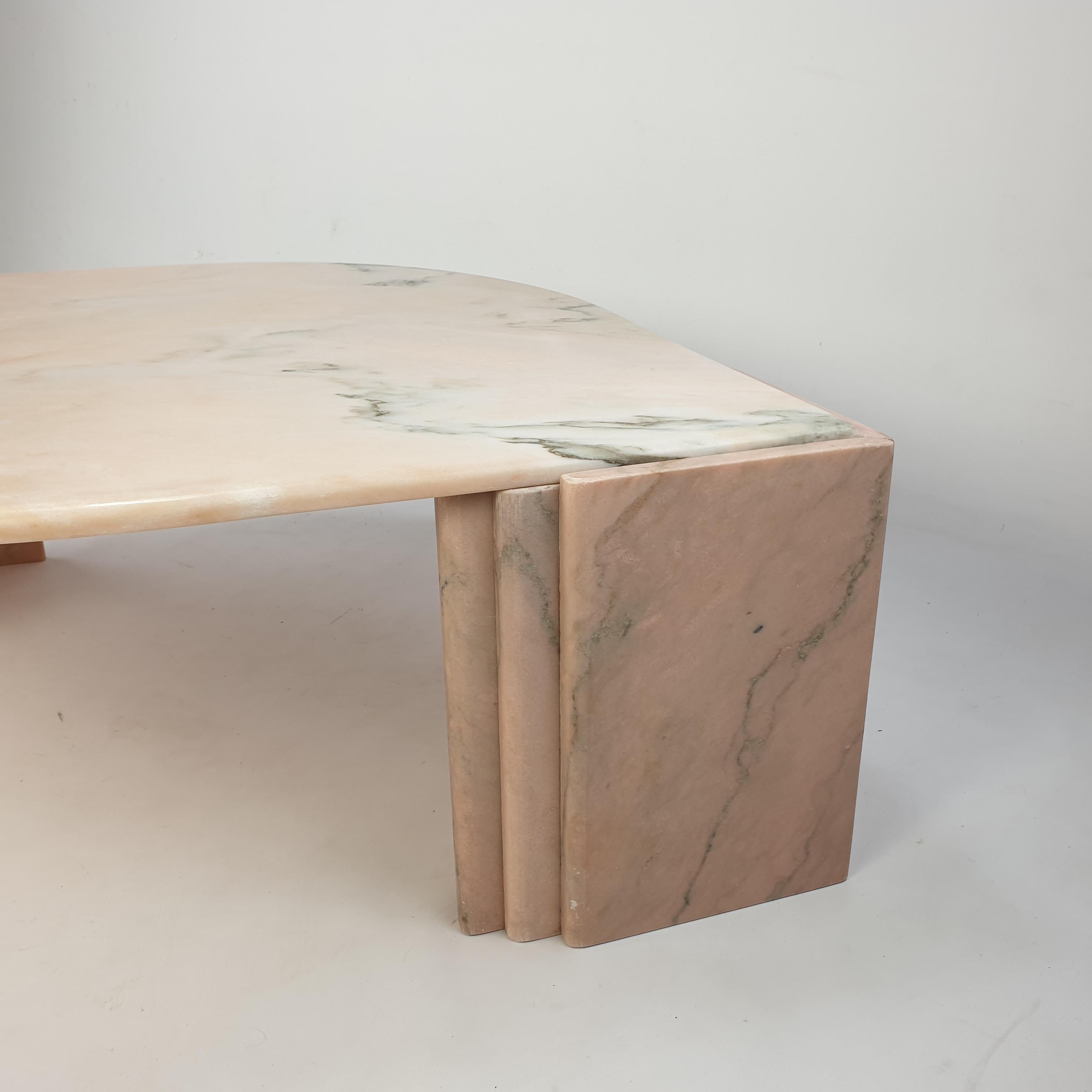 Mid-Century Italian Marble Coffee Table, 1980s For Sale 2