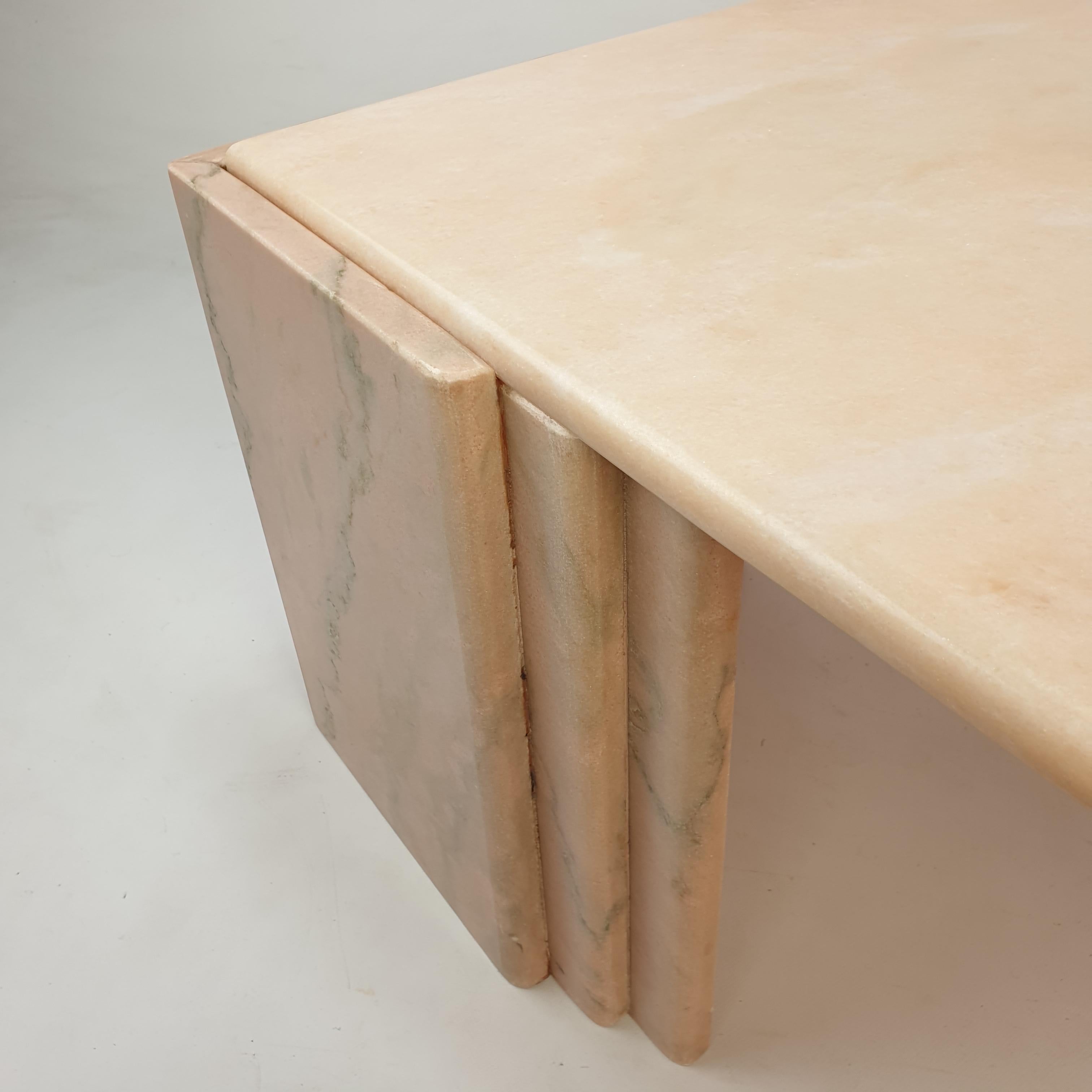 Mid-Century Italian Marble Coffee Table, 1980s For Sale 6