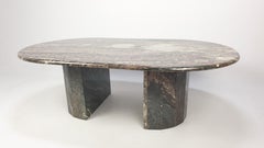 Mesa de centro italiana de mármol de mediados de siglo, 1989