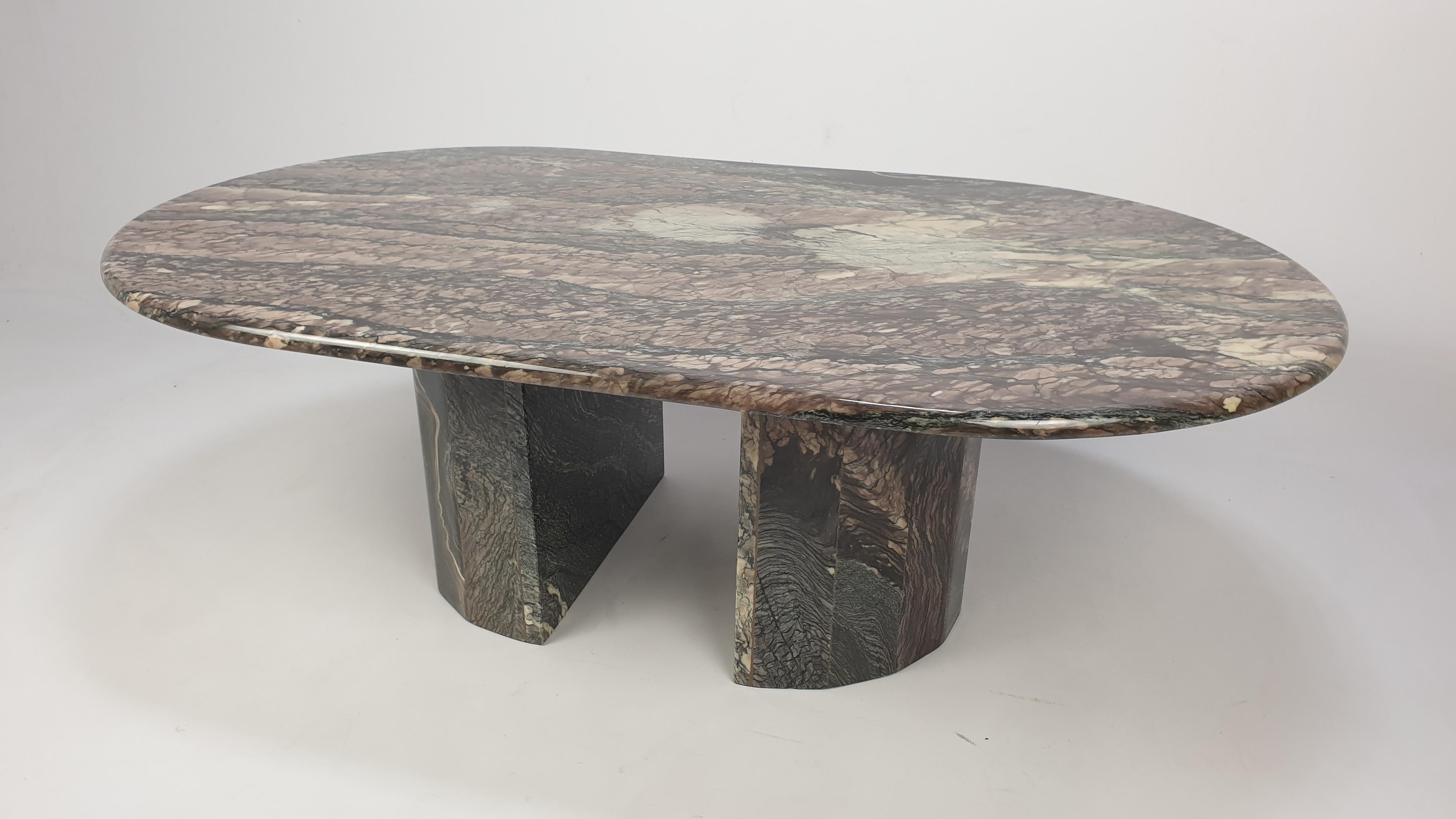 Mid-Century Modern Mid-Century Italian Marble Coffee Table, 1989 For Sale