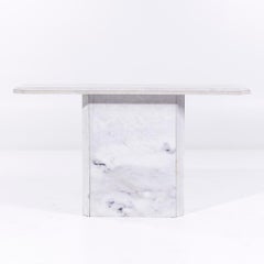 Mid Century Italian Marble Console Table