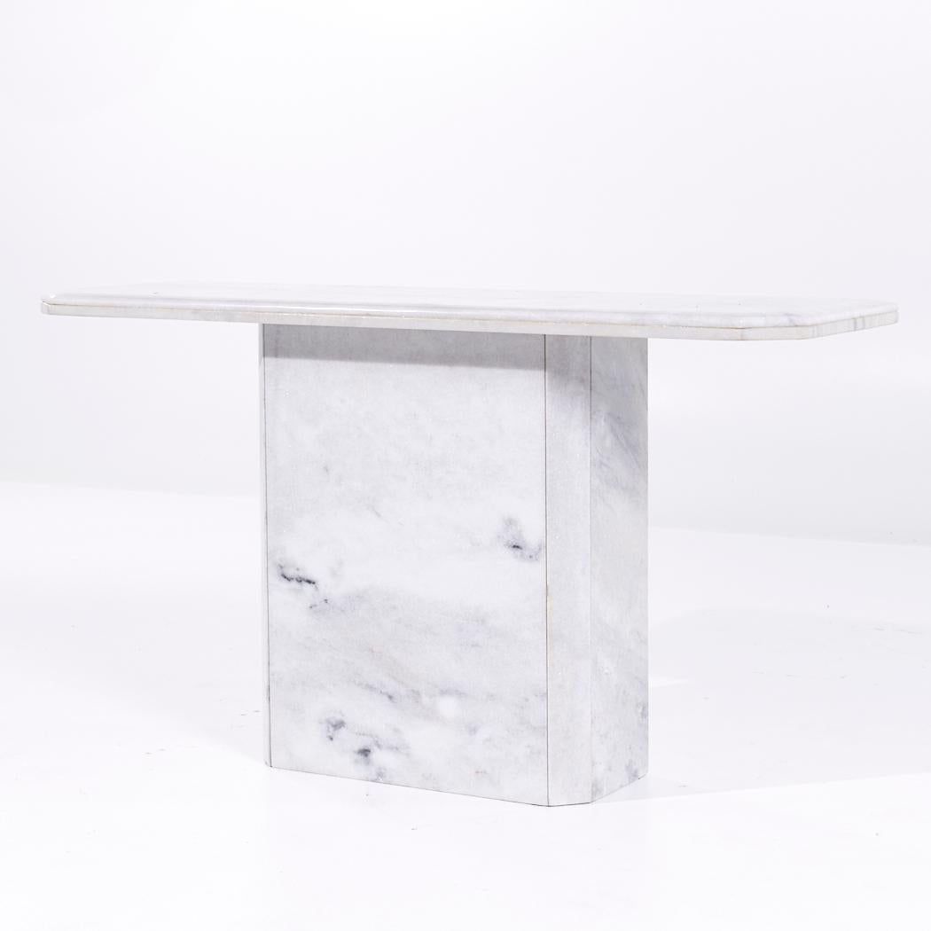 Mid-Century Modern Mid Century Italian Marble Console Table For Sale