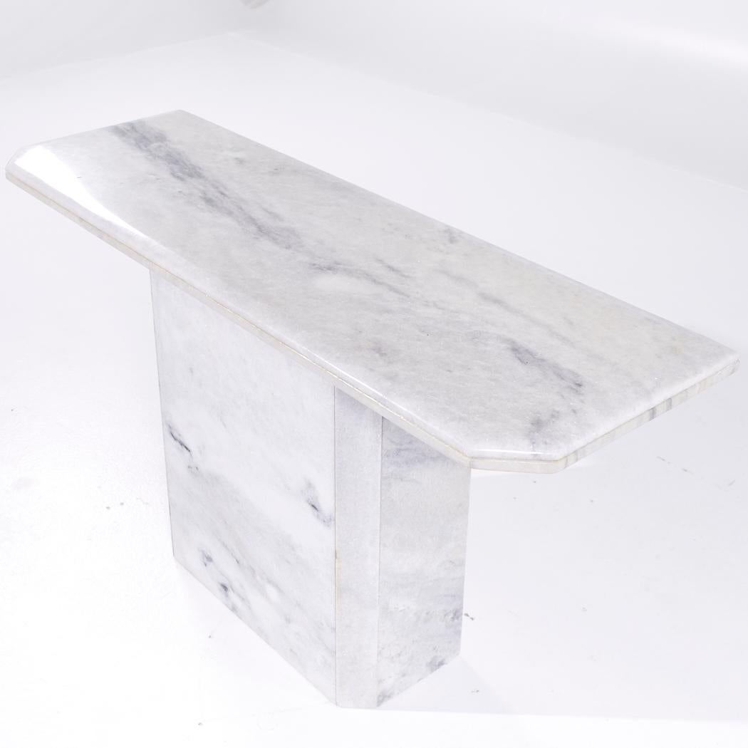 Mid Century Italian Marble Console Table For Sale 1