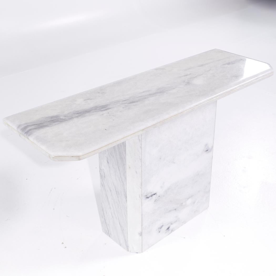 Mid Century Italian Marble Console Table For Sale 2