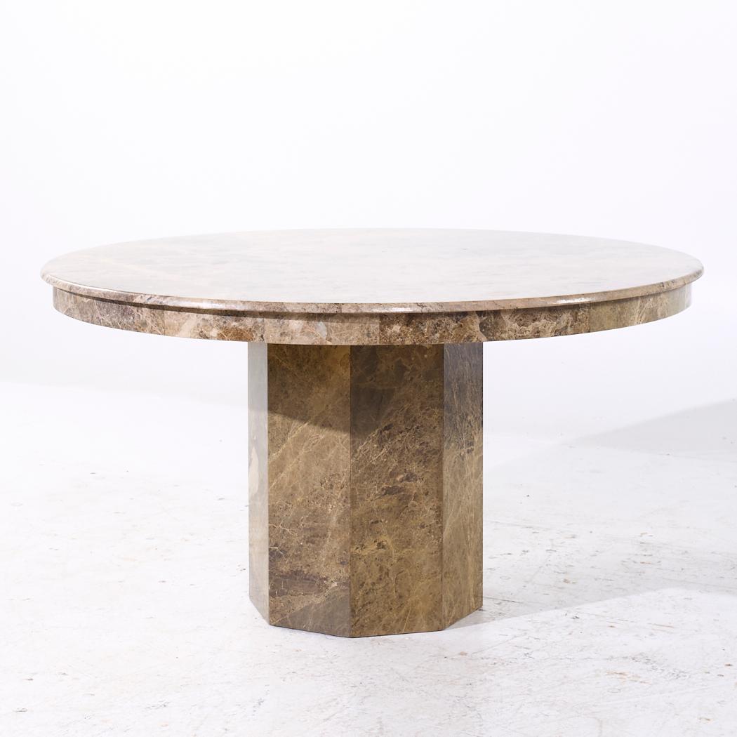 Mesa de comedor italiana de mármol de mediados de siglo Moderno de mediados de siglo en venta