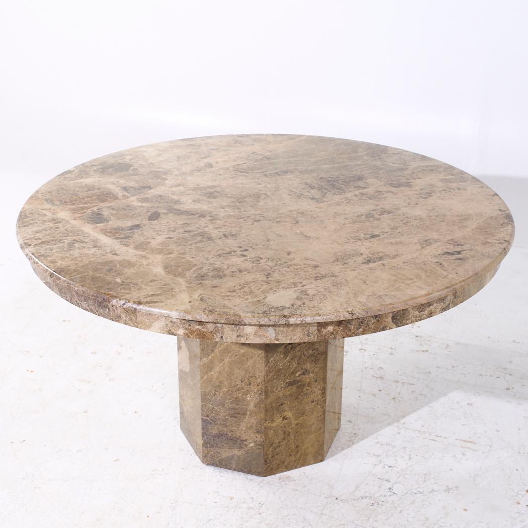 Mesa de comedor italiana de mármol de mediados de siglo Italiano en venta