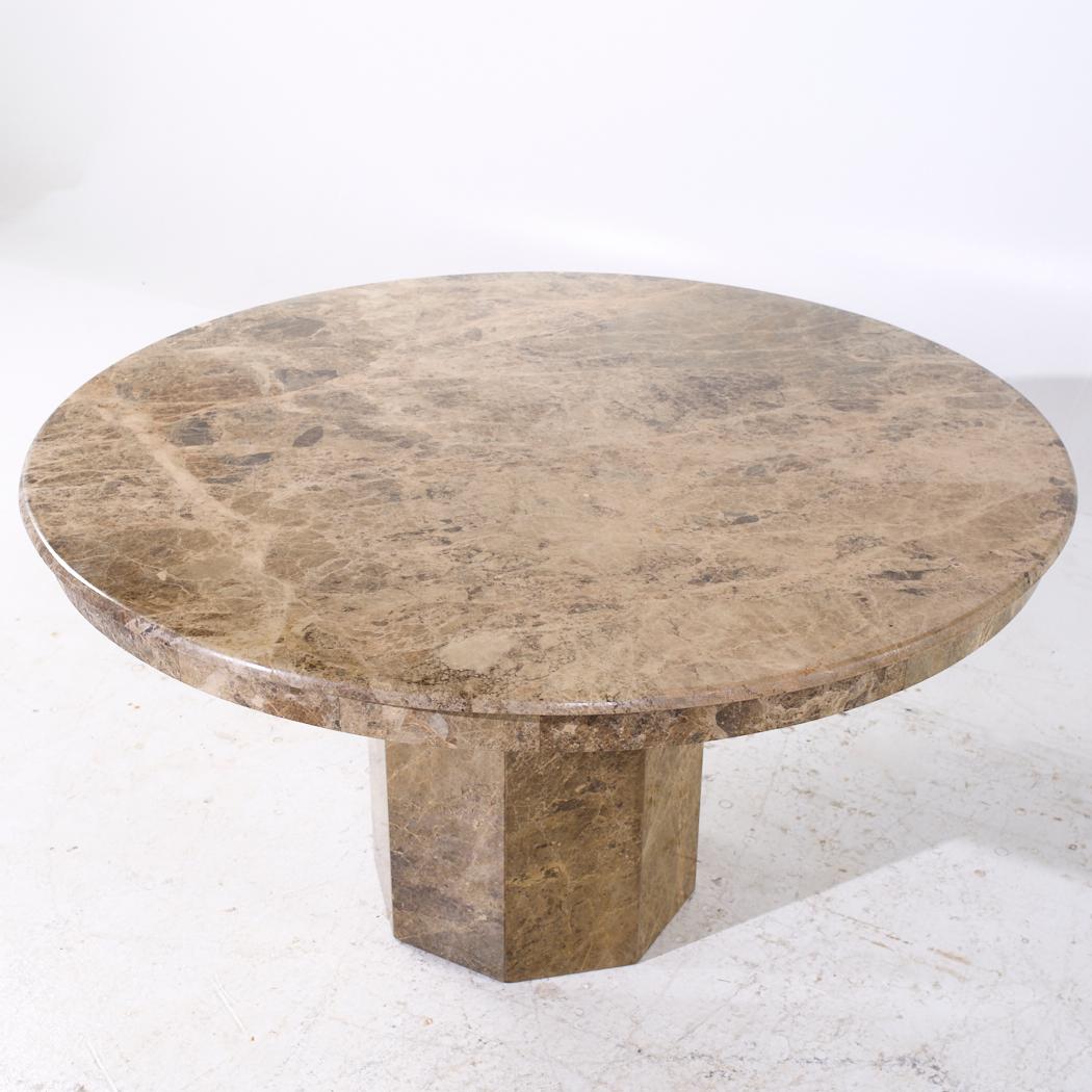 Mesa de comedor italiana de mármol de mediados de siglo en Bueno estado para la venta en Countryside, IL