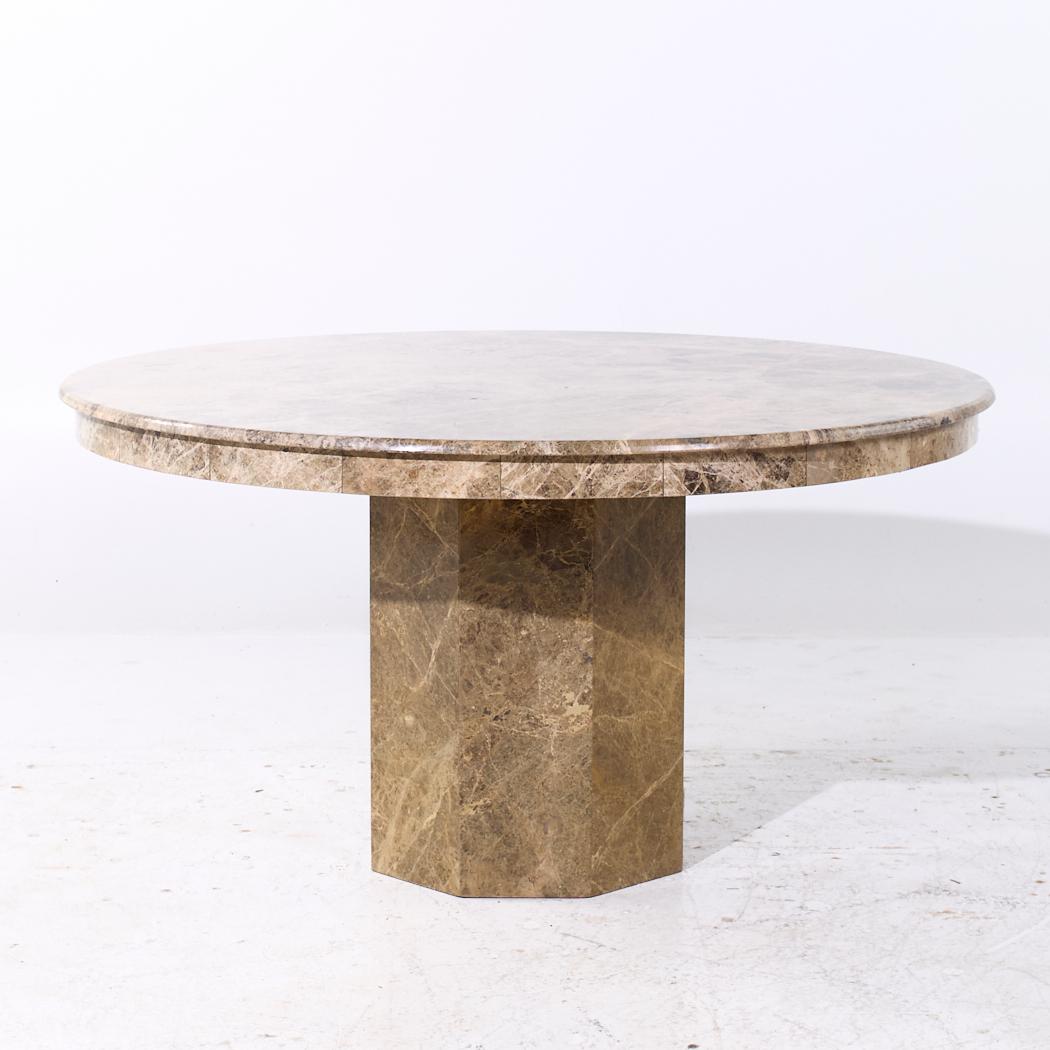 Mesa de comedor italiana de mármol de mediados de siglo finales del siglo XX en venta