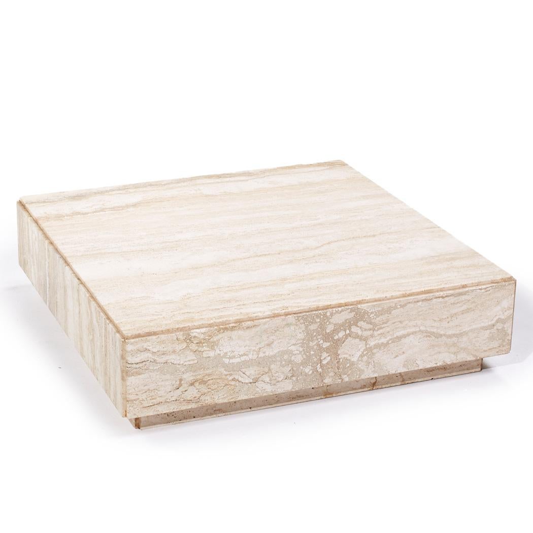 Table basse italienne du milieu du siècle en marbre Bon état - En vente à Countryside, IL