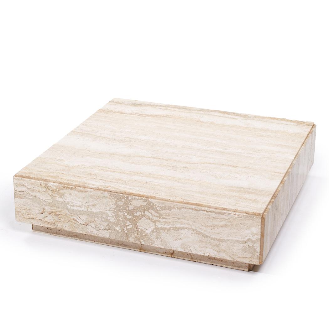 Marbre Table basse italienne du milieu du siècle en marbre en vente
